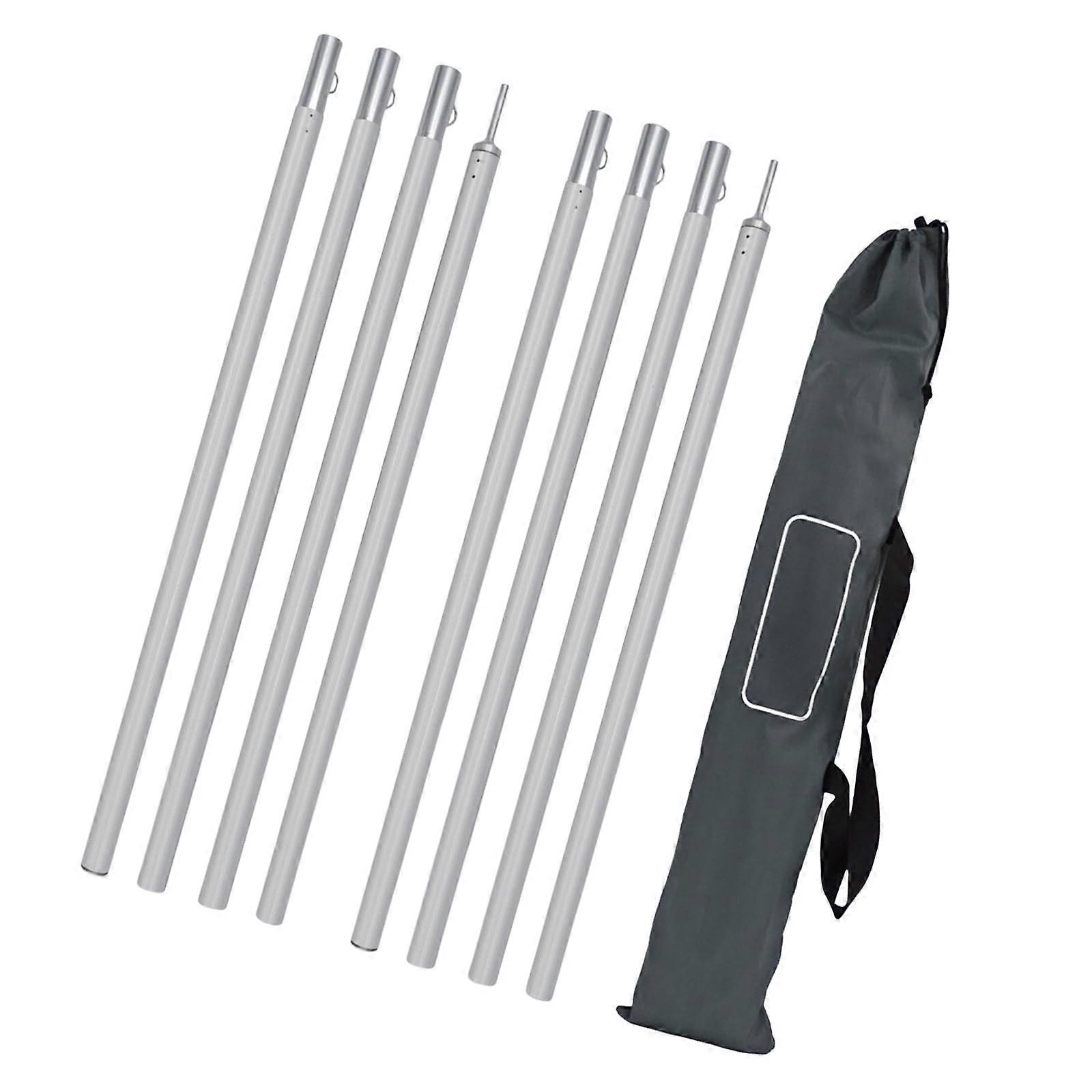 Aluminum Alloy Tent Pole, Heavy-Duty Outdoor Camping Gear, Versatile Zippered Accessories for Various Tent Sizes