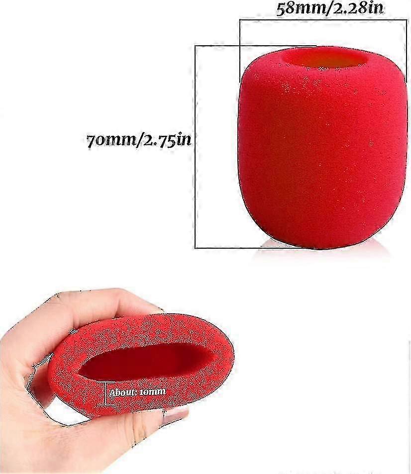 10 Pieces Windscreen Mic Microphone Windshield Cover Pop Filter For Interview