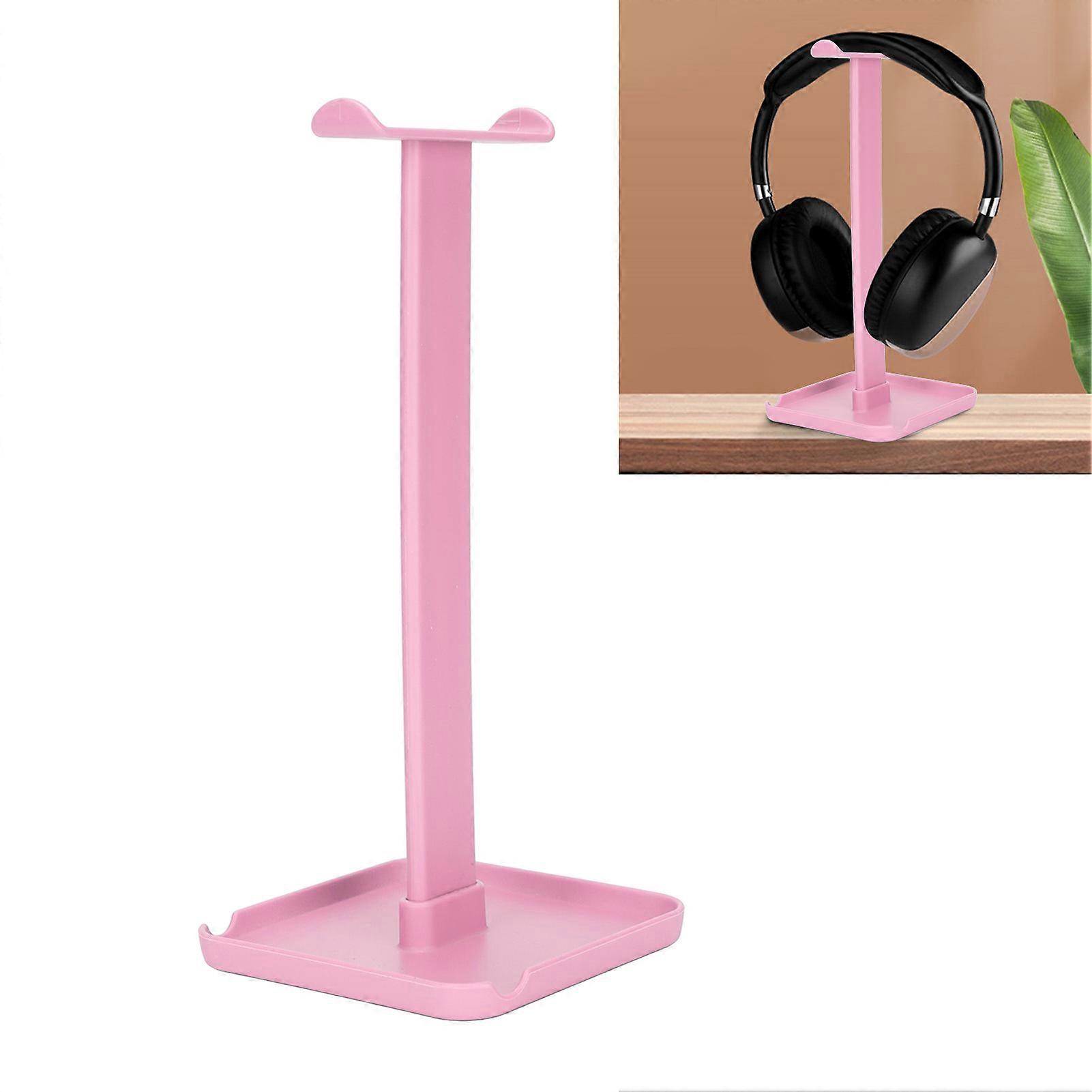 Headphone Stand Multifunctional Space Saving Sturdy Durable Stable Bright Color Headset StandPink 