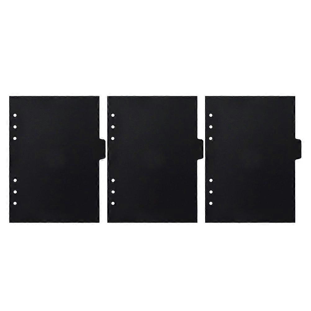 3 Sets of Binder Divider Notebook Divider Pages Refillable Planner Inserts 6-Holes Binder Divider Pages Replacement Divider (A5)
