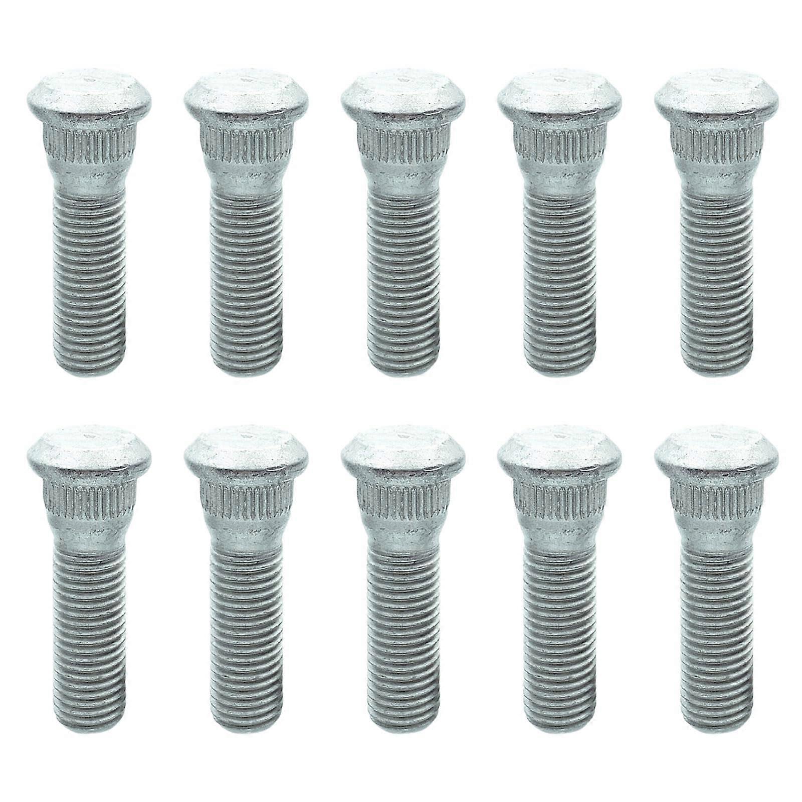 49mm Long Wheel Studs - 10pcs 12mm x 1.5 Tire Studs Replacement for Hub Compatibility and Durability