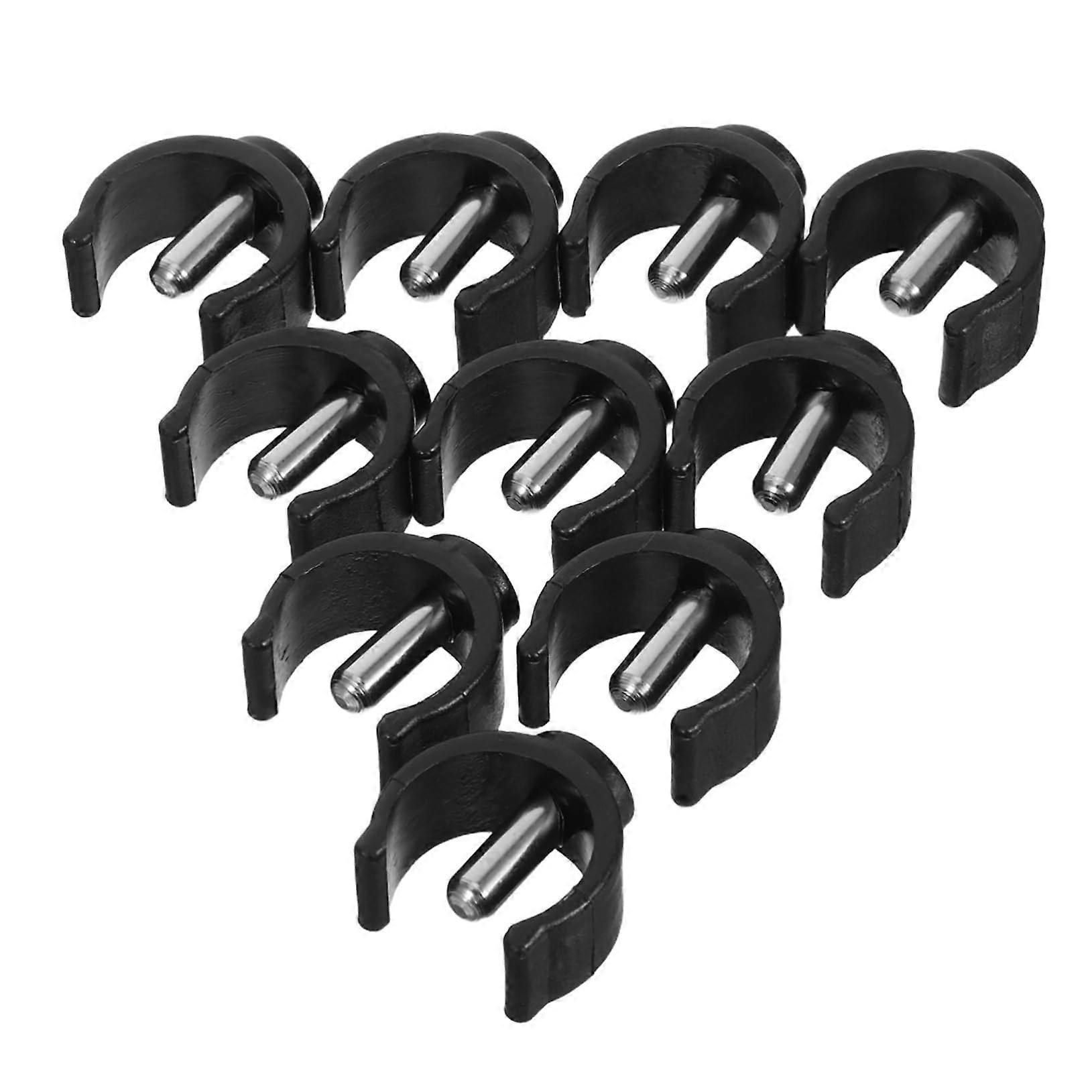 C-Shaped Crutch Pin Locks - 10 Durable Non-Slip Accessories for Walking Sticks and Crutches with Easy Installation Grips