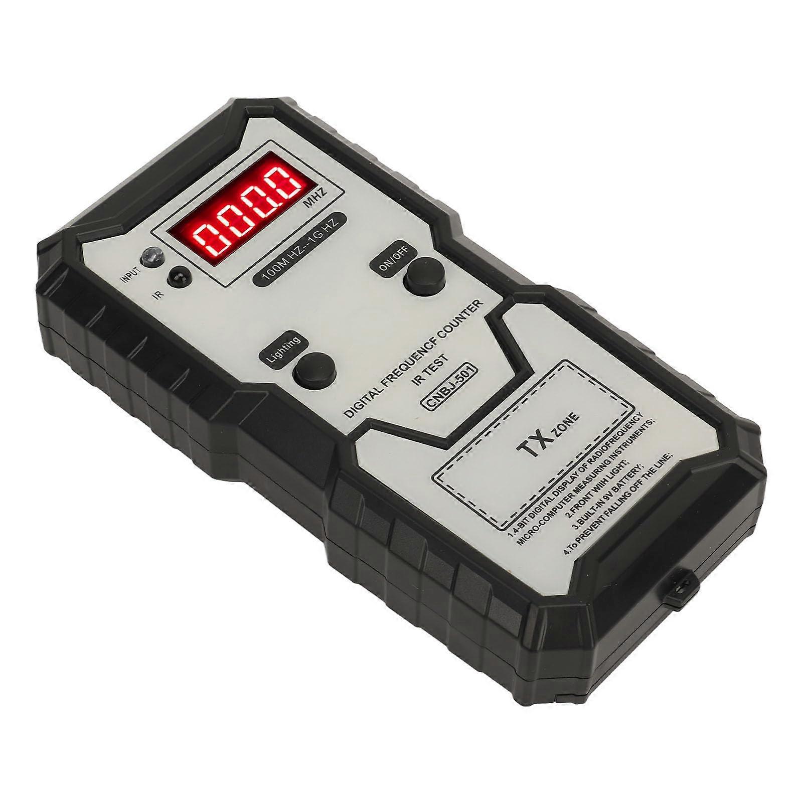 Infrared Frequency Tester for Remote Controls, 100MHz to 1GHz, Precision Display