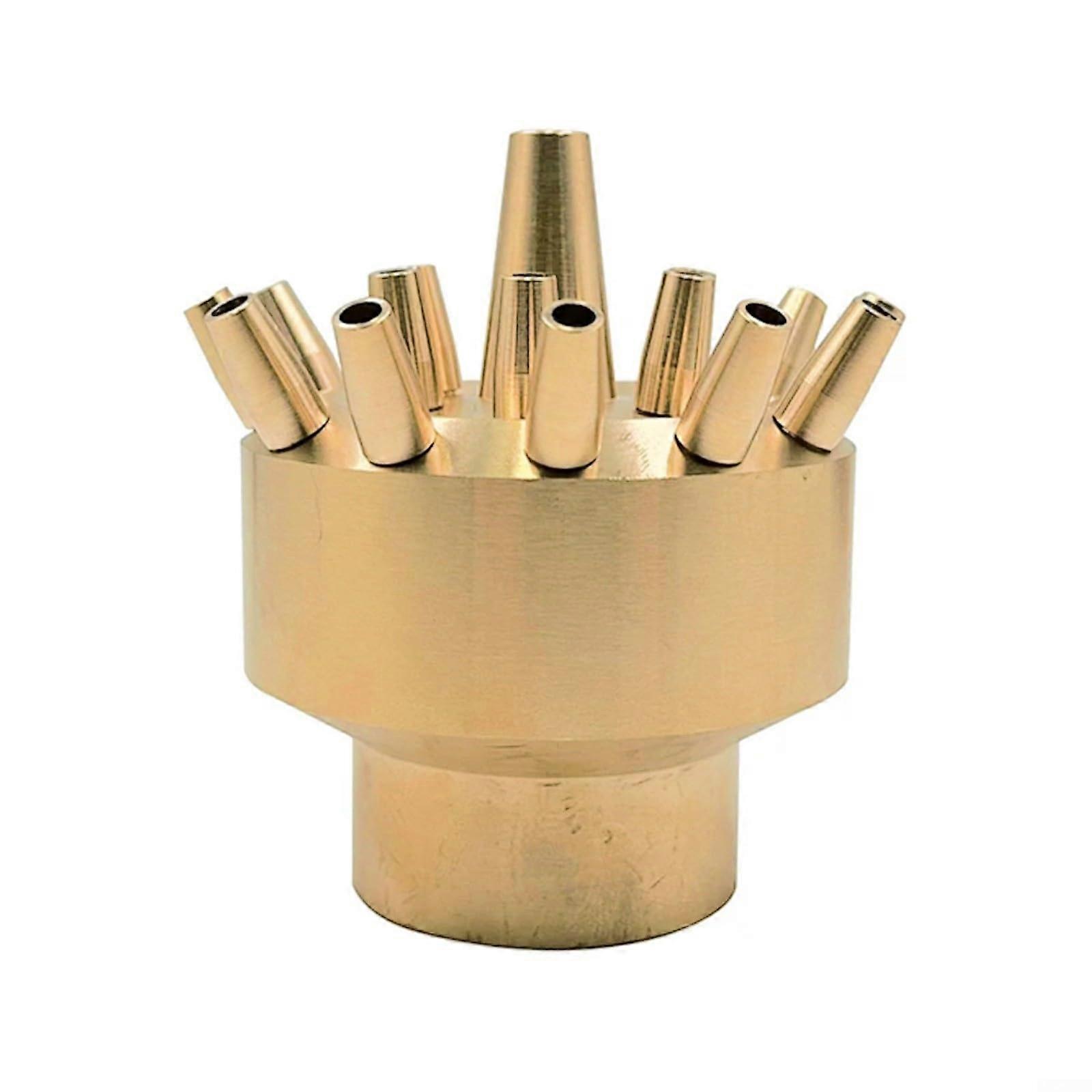 Sprinkler Copper Non-Adjustable Three-Layer Water Spray Nozzle for Garden Fountain Lawn Irrigation System (DN40)