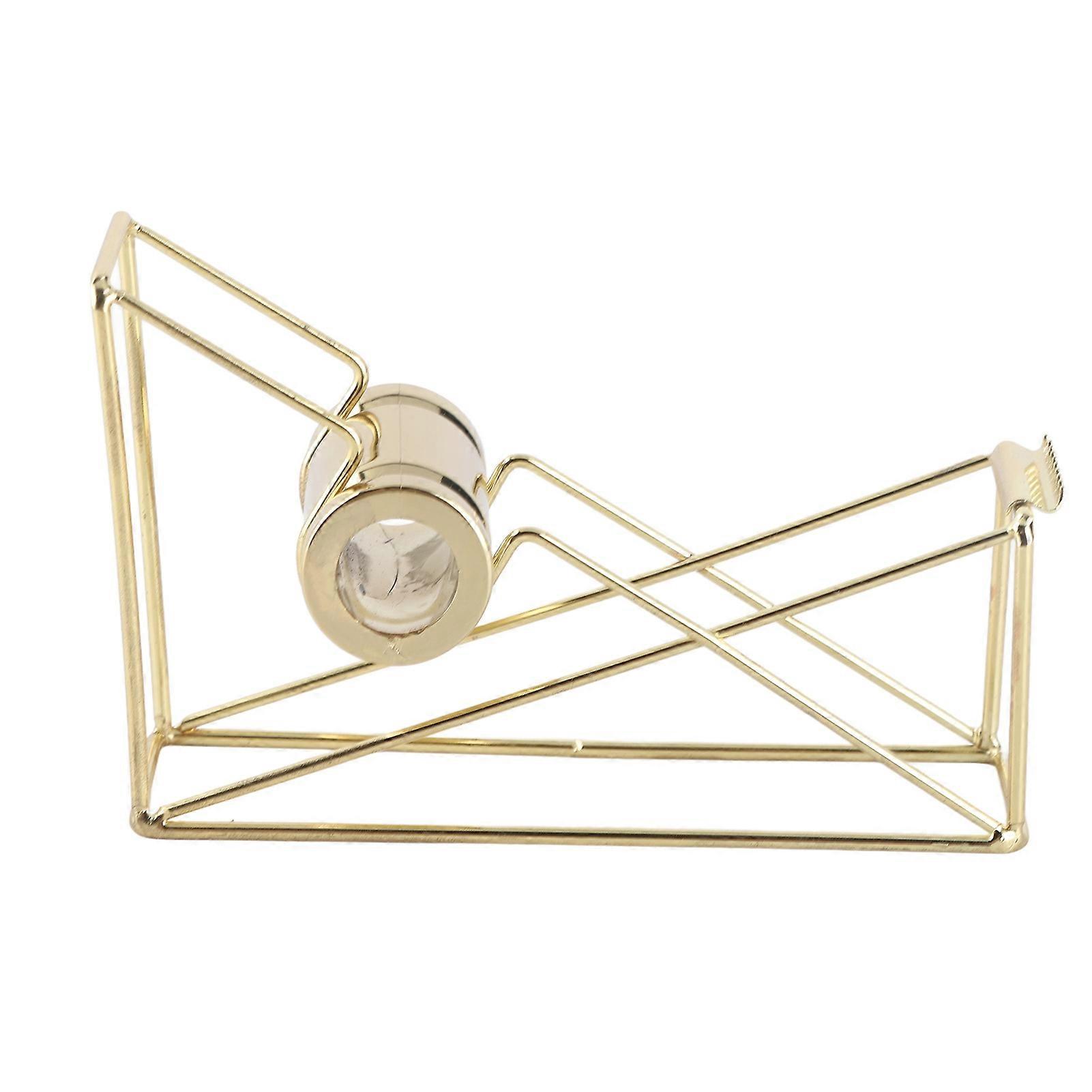 Desktop Adhesive Roll Holder Metal Hollow Tape Dispenser for School Office