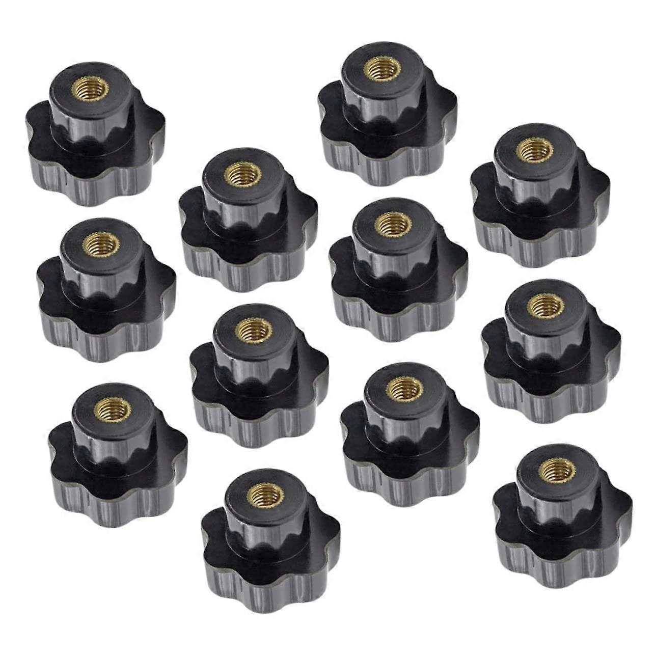 Clamping Knobs 12 Piece Set, Female Thread, Easy Install, Finger Grip Handle