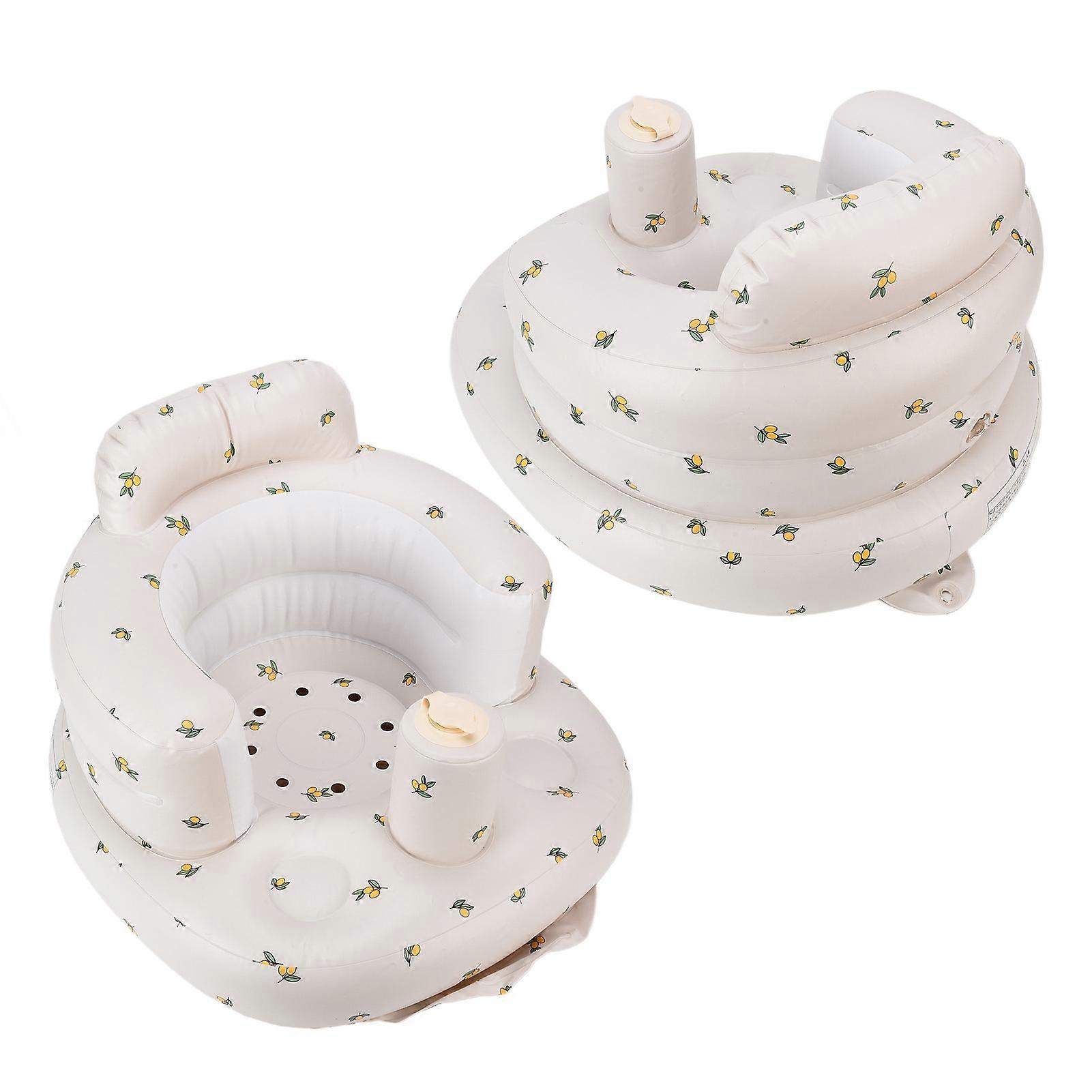 Multifunctional Baby Inflatable PVC Sofa 57x48x35cm for Bath & Dining