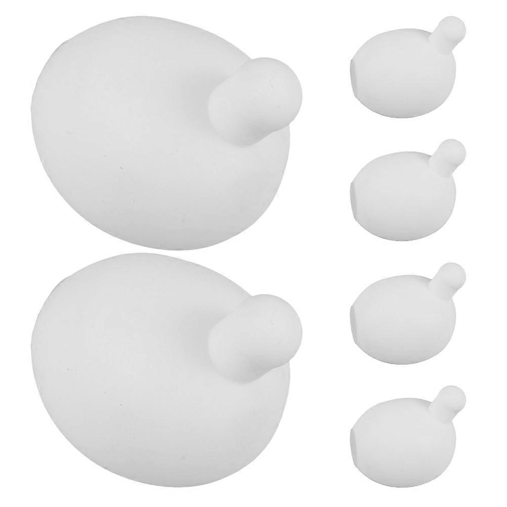 6pcs Stress Ball with Press Bubble Insert for Blowing Doll Decompression Toy and Bubble Squeeze Ball Replacement Part