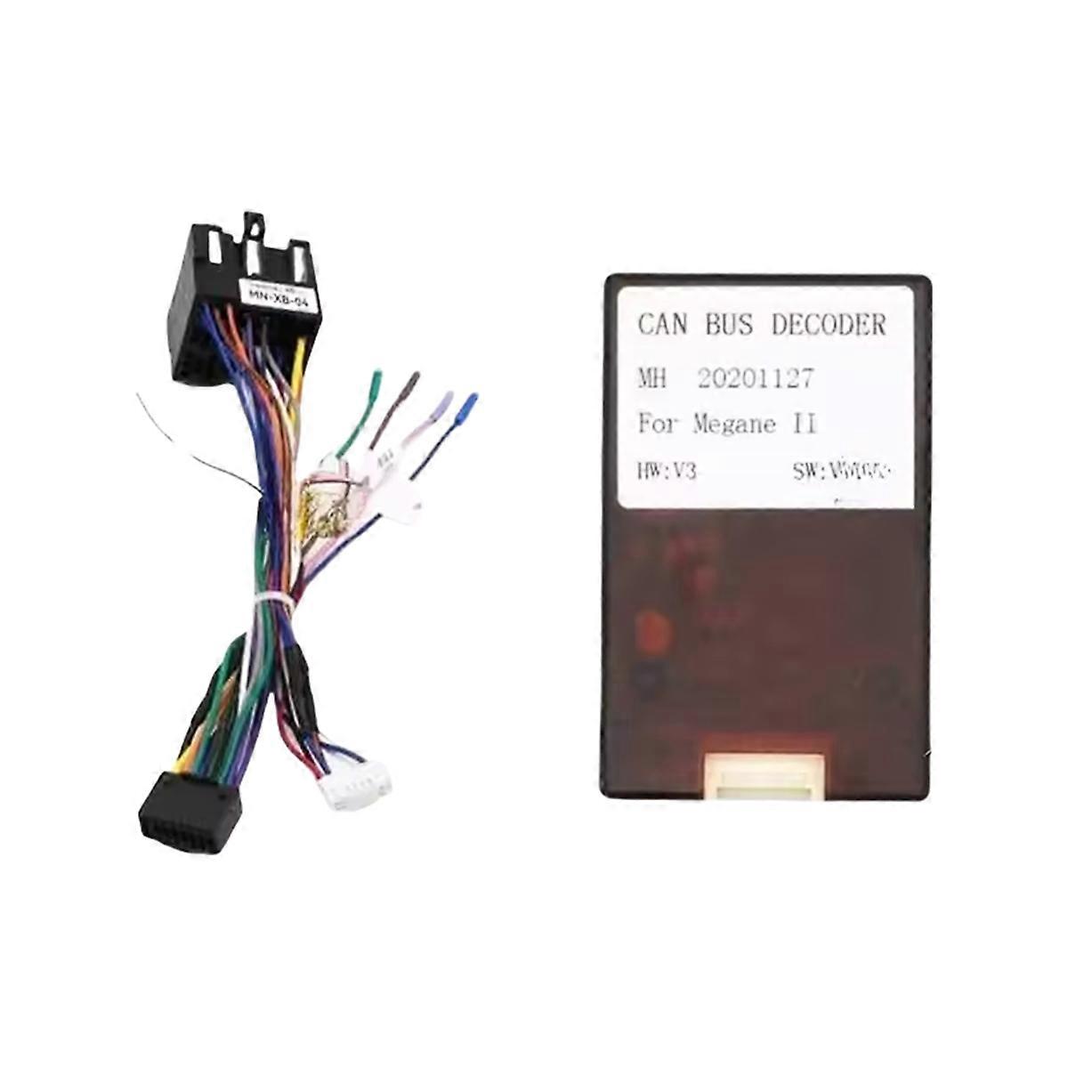 Autoradio Canbus Box für 2/FLUENCE Auto Multimedia Navigation Kabelbaum Stromkabel Decoder