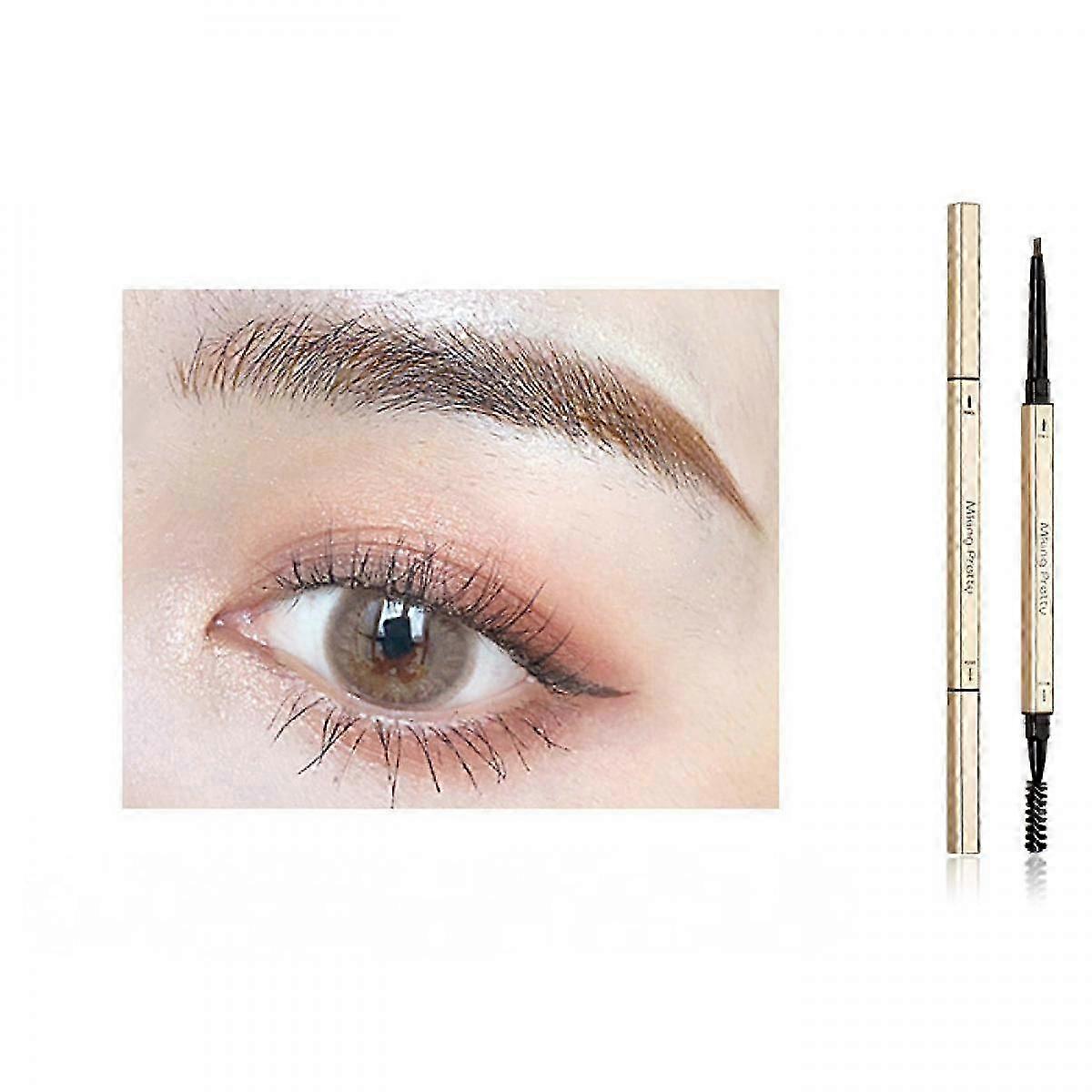 Precision Brow Pencil Ultra Fine Long Lasting Dual-use Eyebrow Pencil,Dark Brown