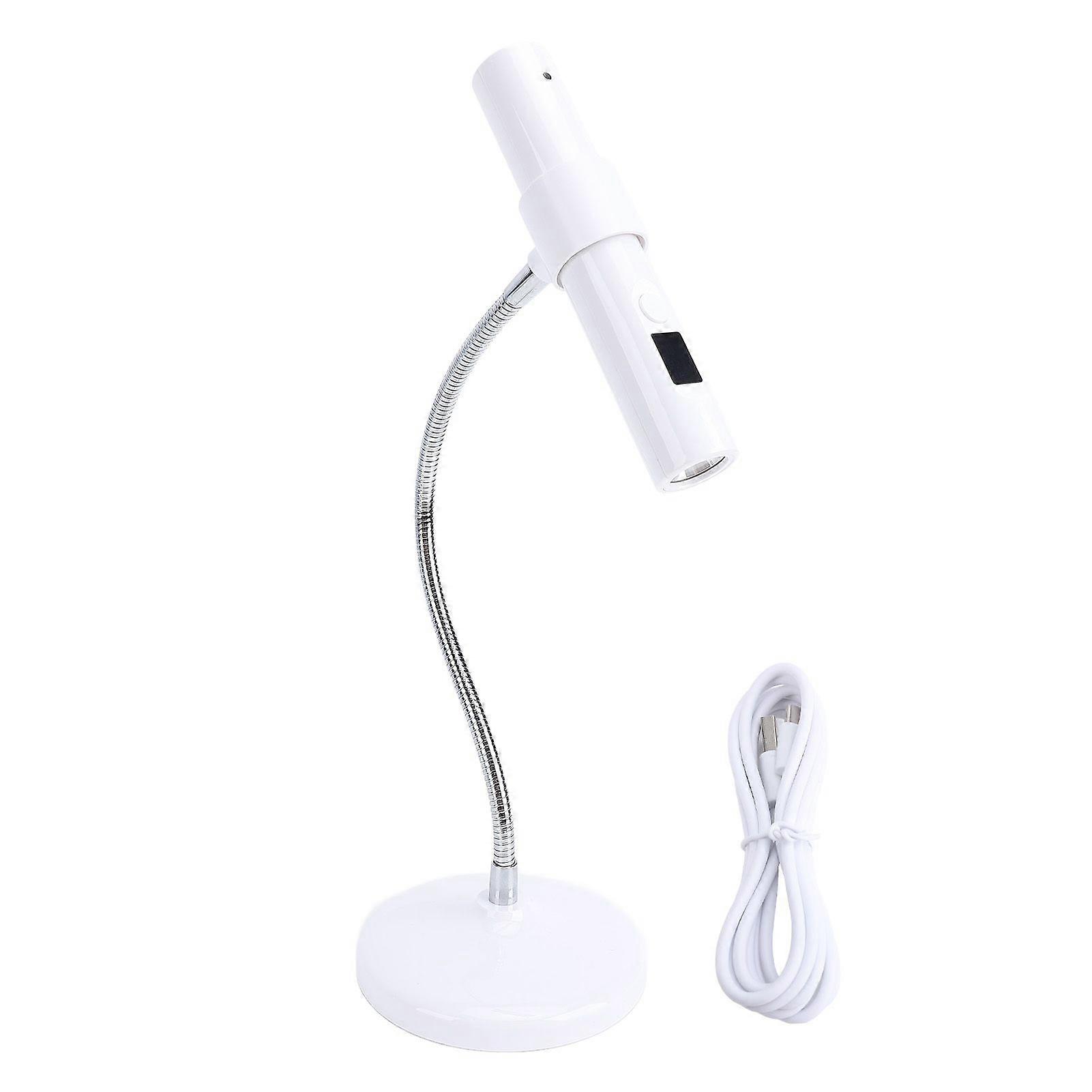 Mini Nail Gel Lamp 30s 60s Timing Portable 360 Deg Adjustable Neck Touch Control Rechargeable LED Curing Light
