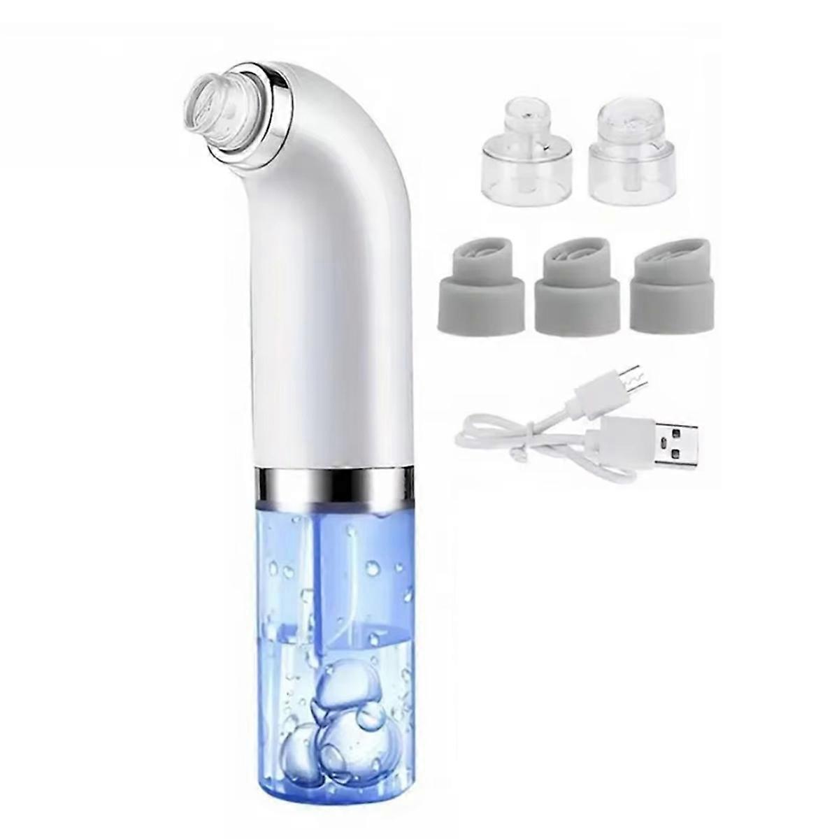 Blackhead Remover Pore Vacuum FaceCleaner Electric Pimple Acne Black HeadRemoval USB Rechargeable Water CycleBlack