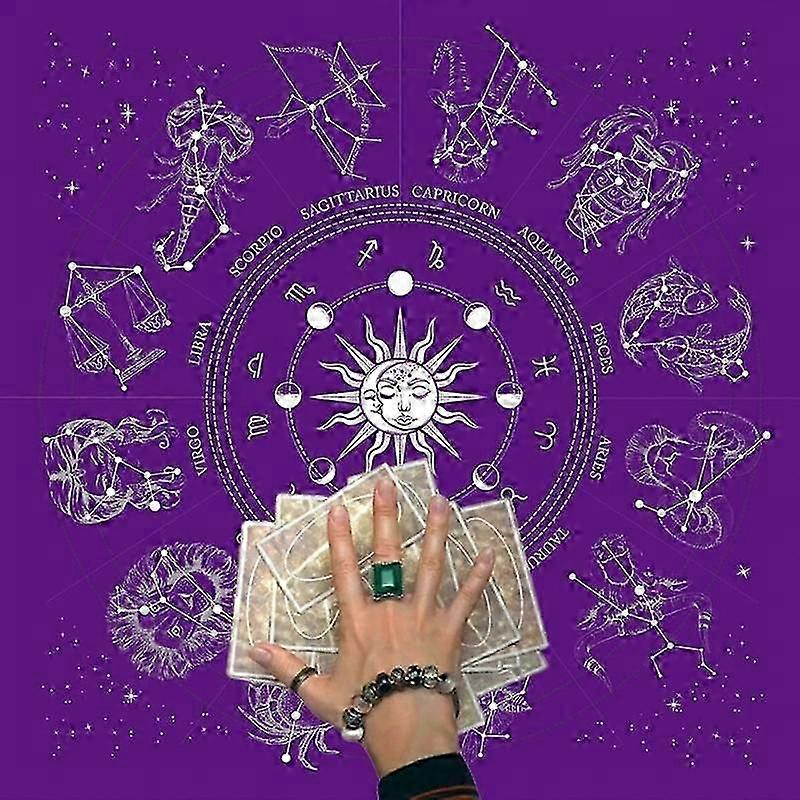 23x23In Tarot Tablecloth Fate Guidance Board Game Divination Tarot Table Cloth