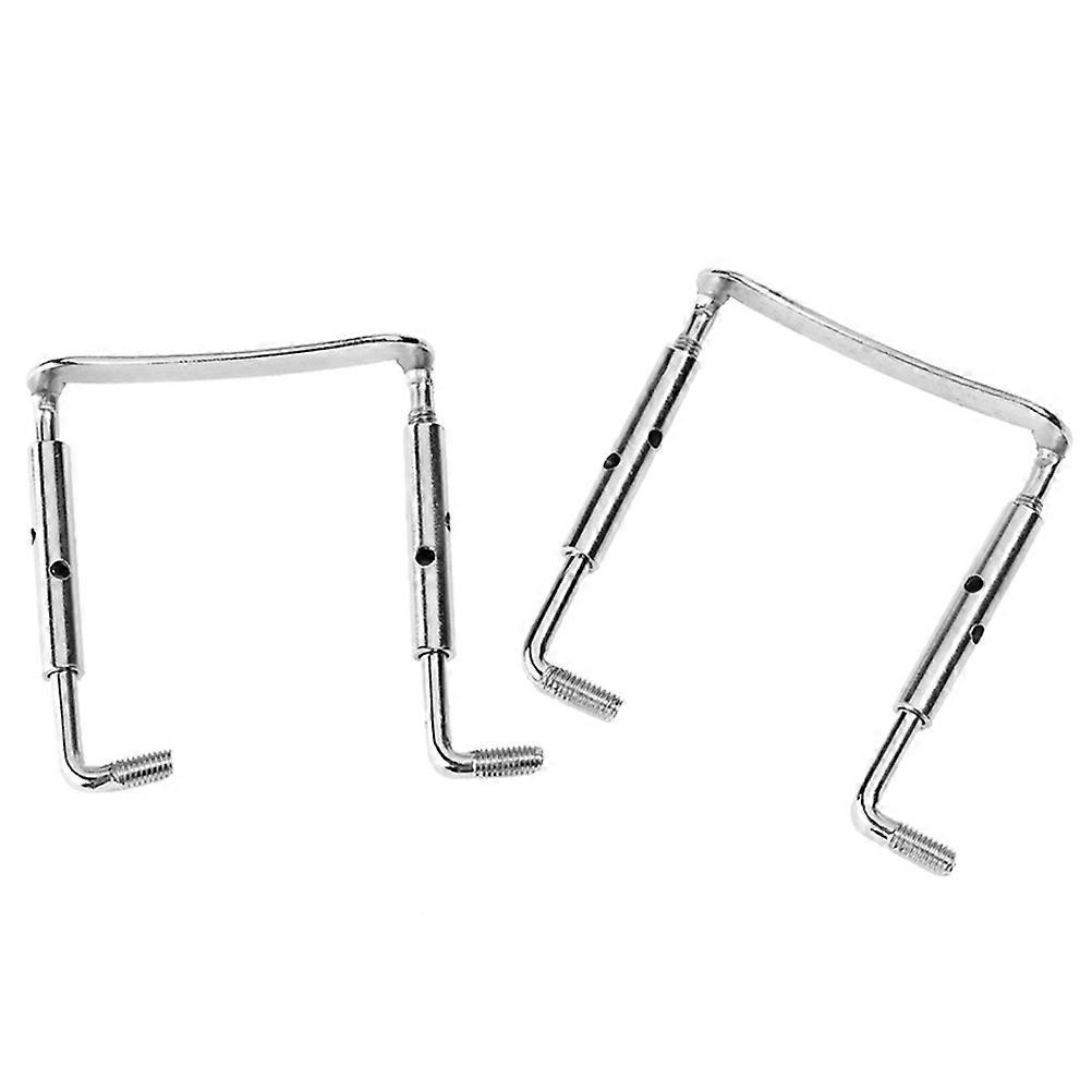 Violin Rest Replacement Metal Violin Parts Accessories for Daily Practice Silver Corrosion Resistance 2Set