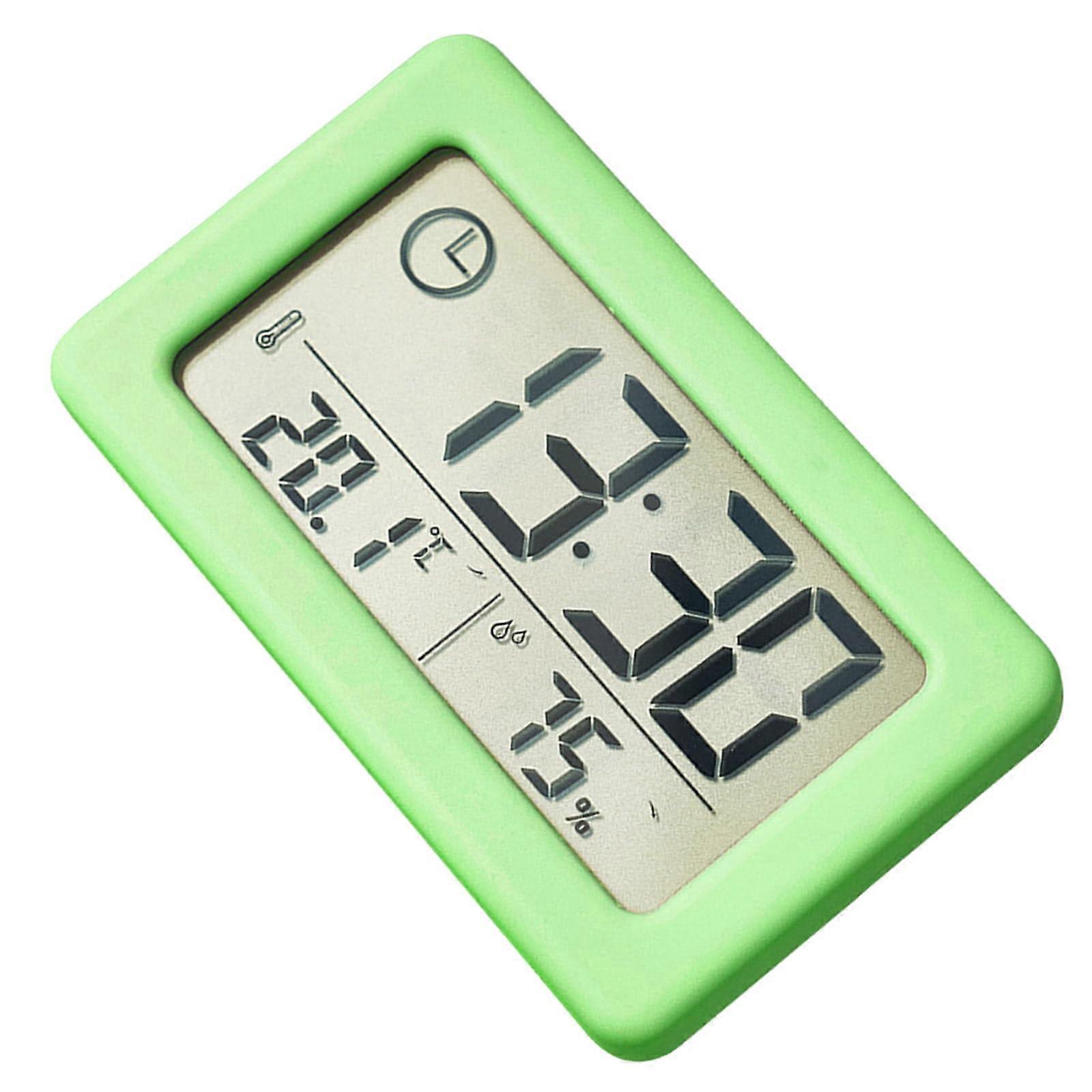 Electronic Temperature And Humidity Clock Oversized Screen Display Digital Thermometer And Hygrometer Bedroom And Home Office