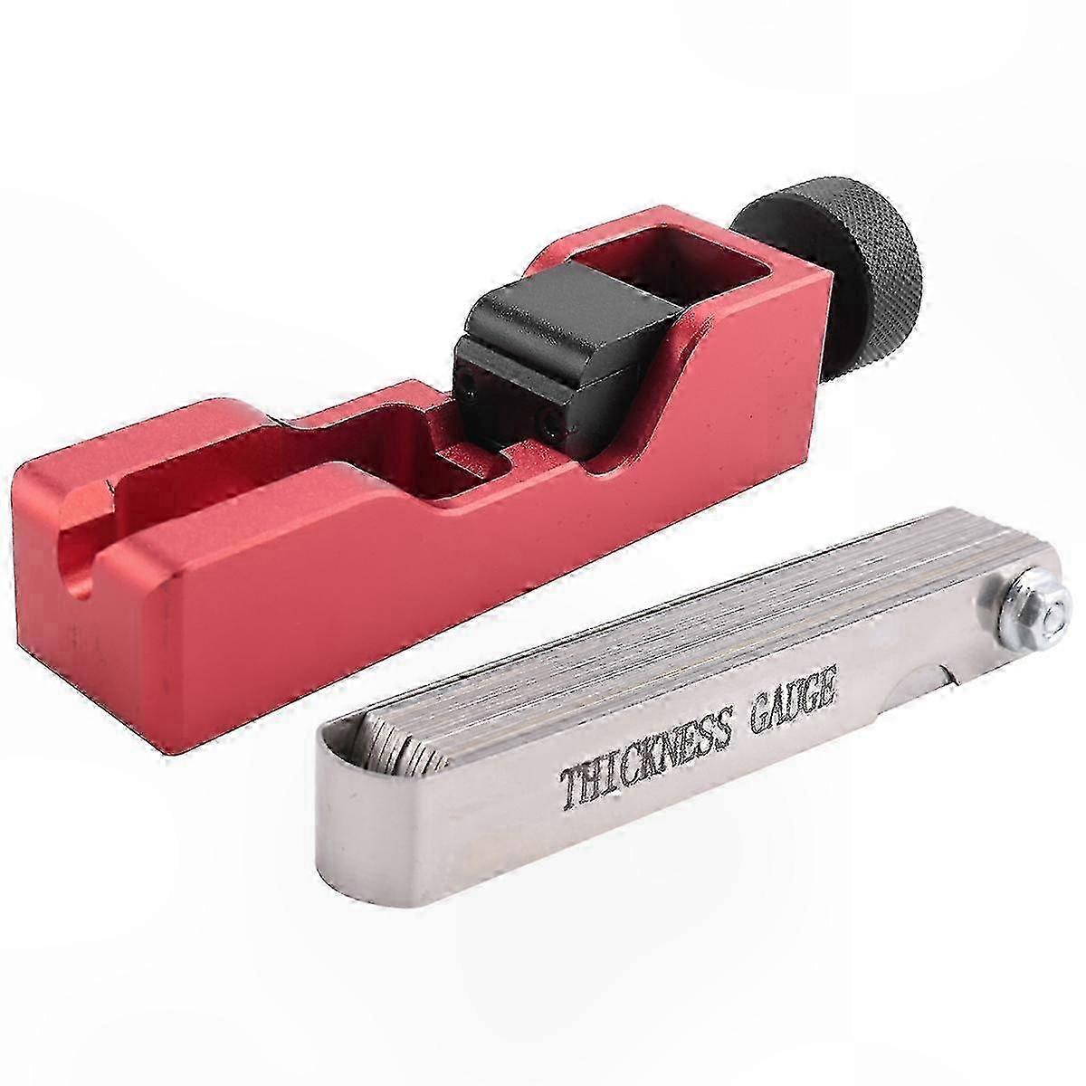 Red Spark Plug Gap Adjustment Tool & Caliper Set