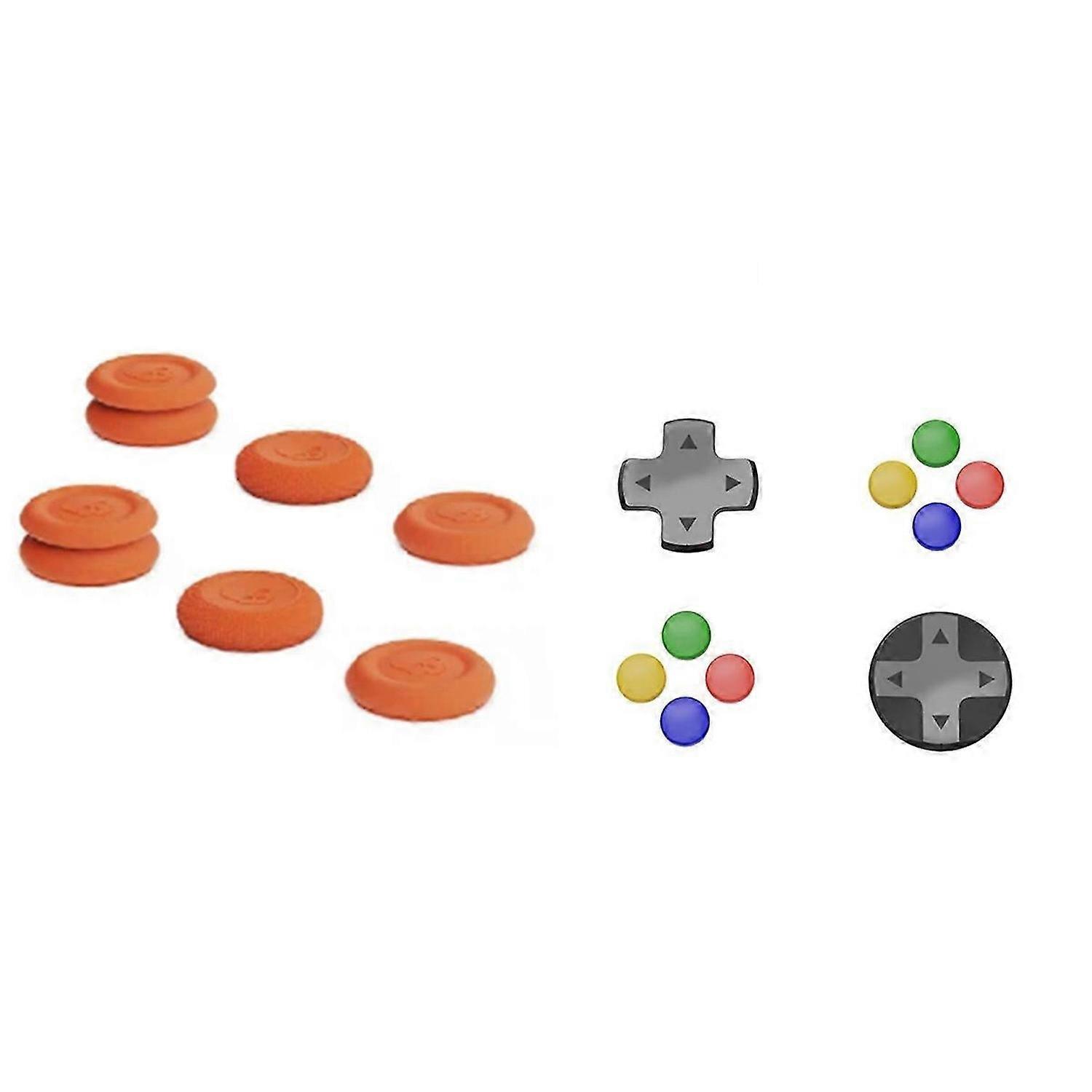 For Switch 2 Joystick Cap+D-Pad Button Cap Kit No-Slip Silicone Thumb Grips Caps