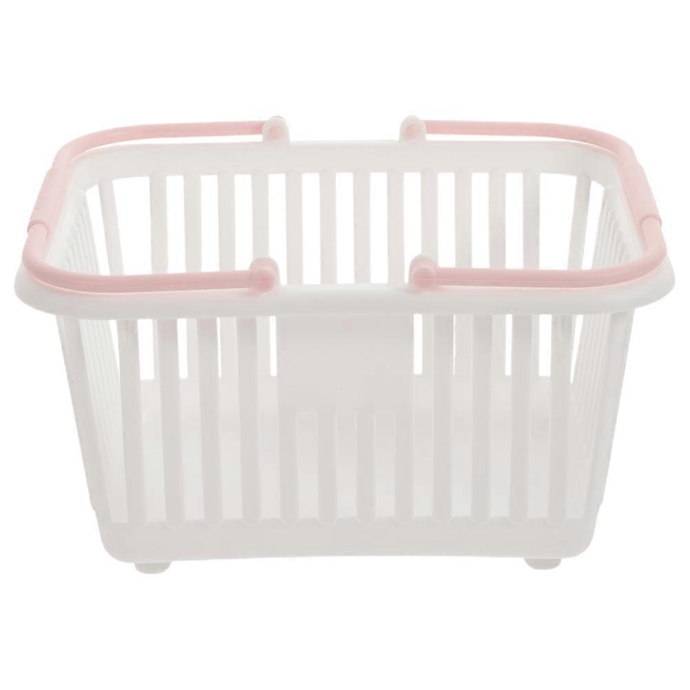 White Small Plastic Basket for Storage Use 4Pcs Stackable Plastic Storage Basket
