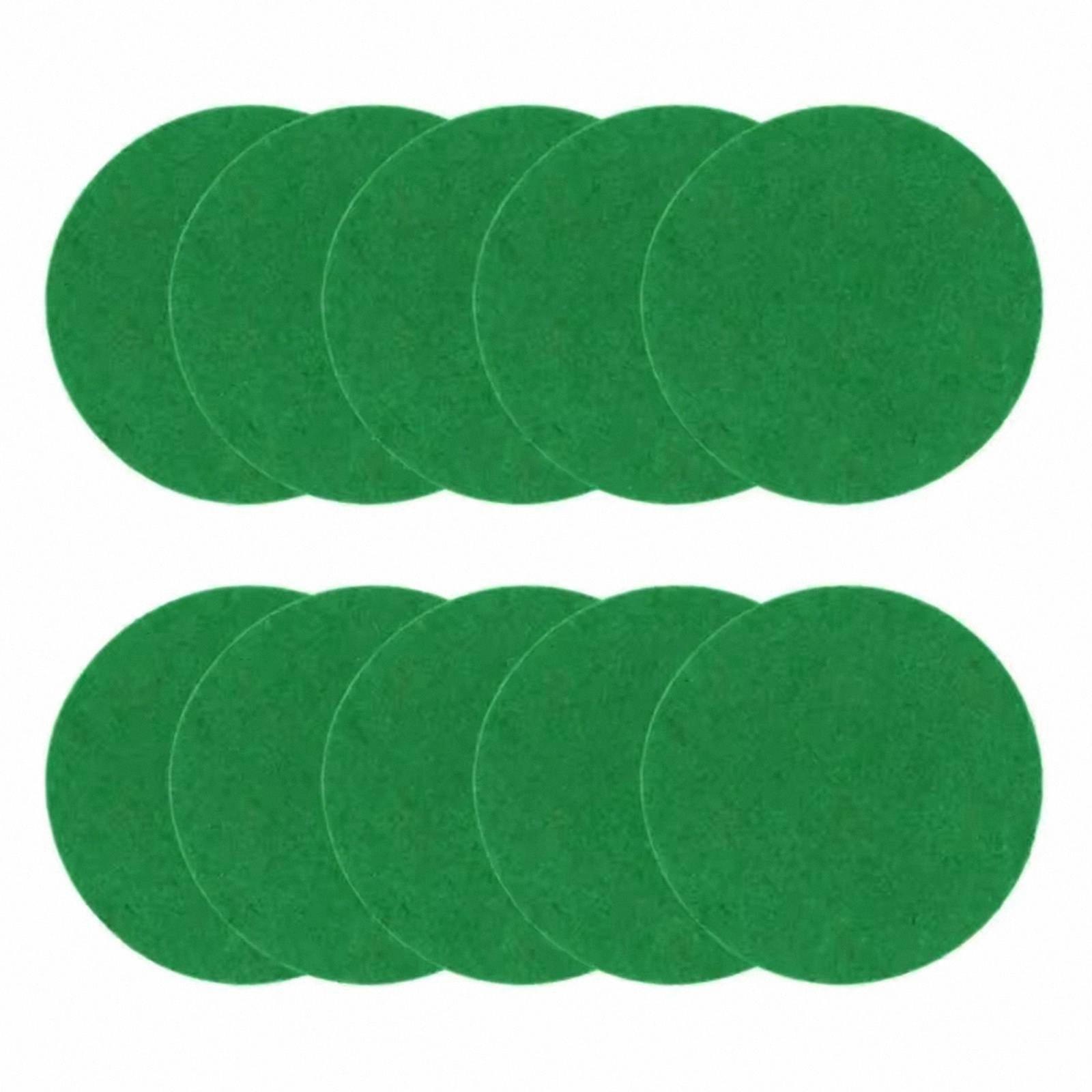 10 Pack Air Hockey Table Replacement Felt Mallet Pads for Game Tables
