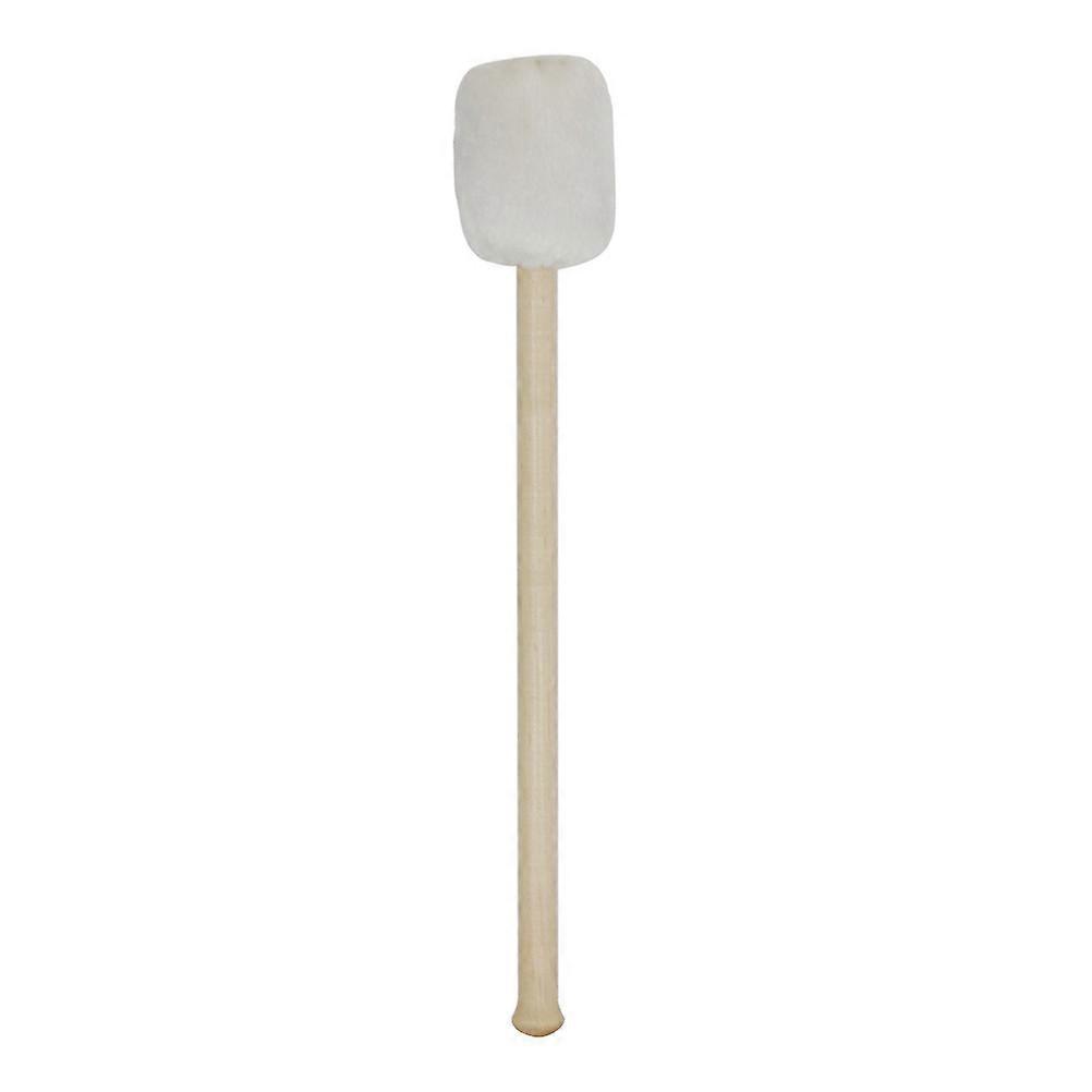 Cashmere Drum Mallets Sticks for Practice 2Sets with Wood Handle White