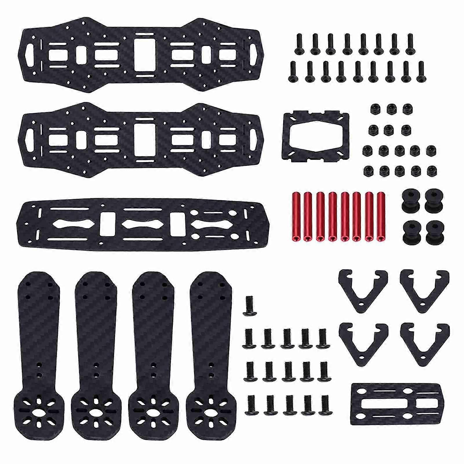 250MM Quadcopter FPV Aircraft Drone Frame Kit RC-tillbehör för QAV250 (kolfiber)