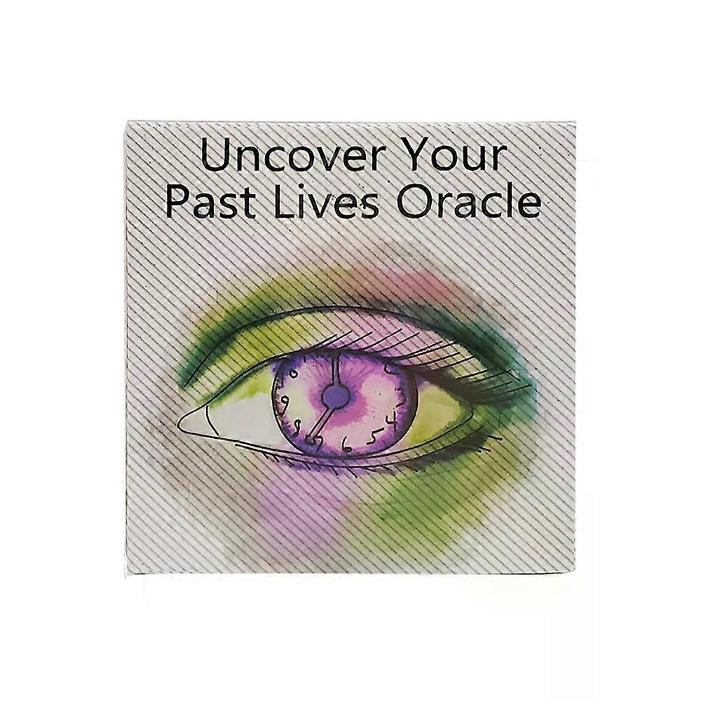 Uncover Your Past Life Oracle Deck Round Shape 87 Cards with PDF Guide Book Divination Oracle Cards Tarot Game