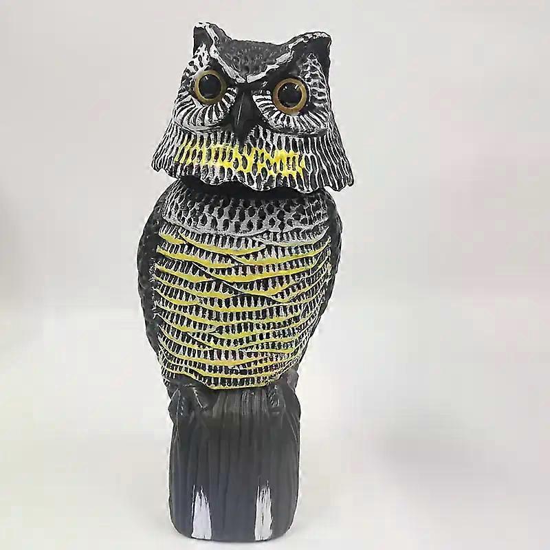 360��Rotating Head Realistic Owl Scare Ghost - Perfect for the garden��Courtyard and Home Decoration | Indoor/Outdoor Use | No Pow