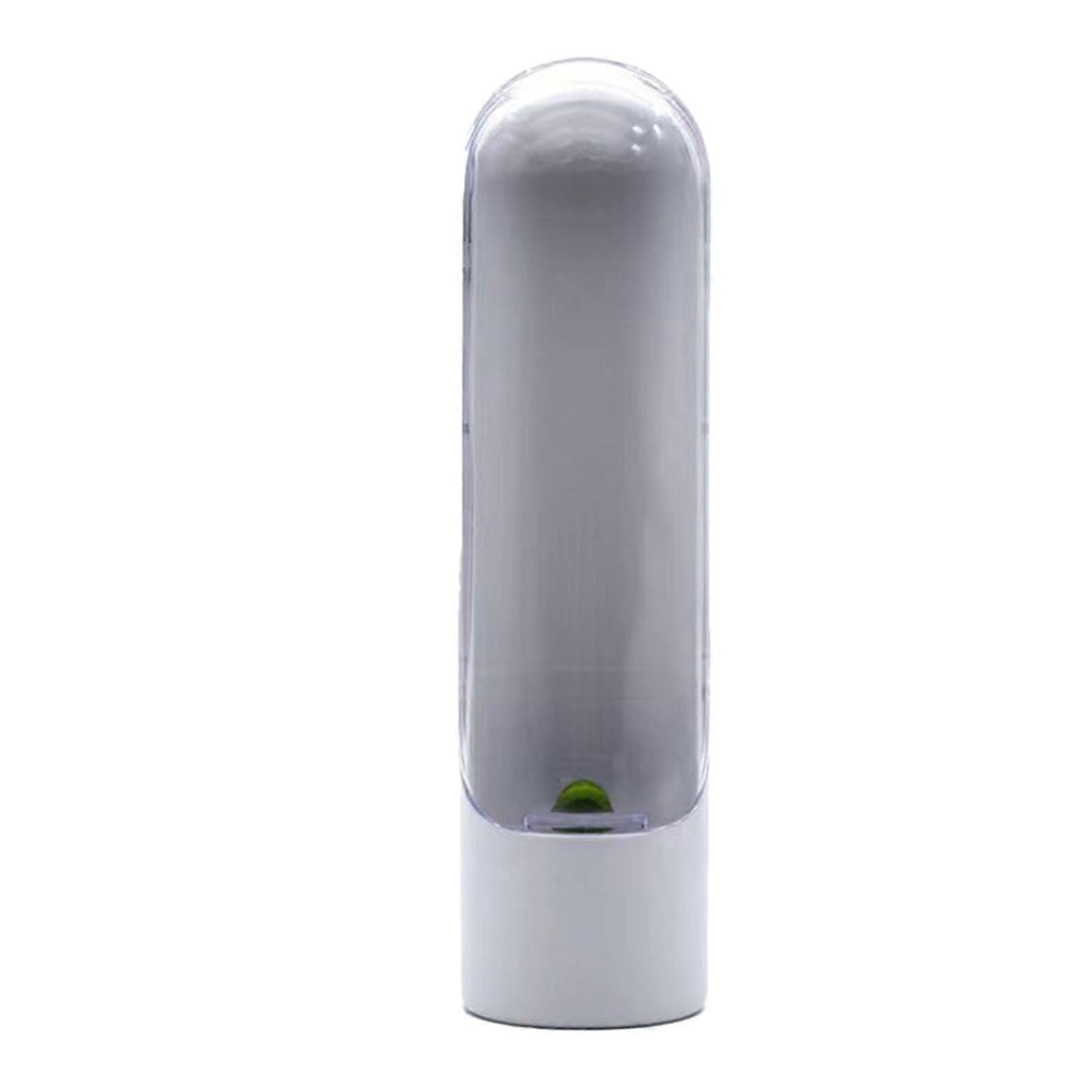 Herb Saver Plastic Transparent Window Reusable Fresh Herb Storage Keeper Container for Asparagus Cilantro Parsley White