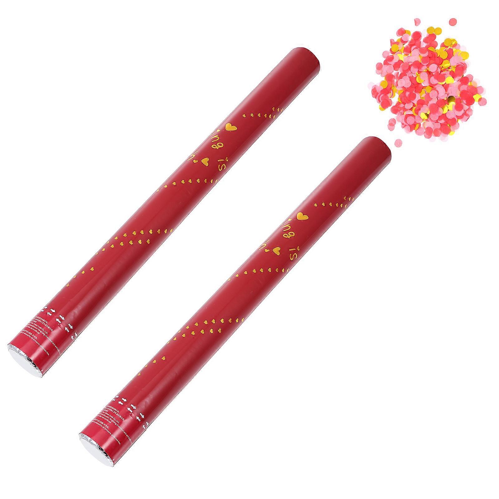 Decorative Confetti Tubes for Party 2Pcs Wedding Handheld Confetti