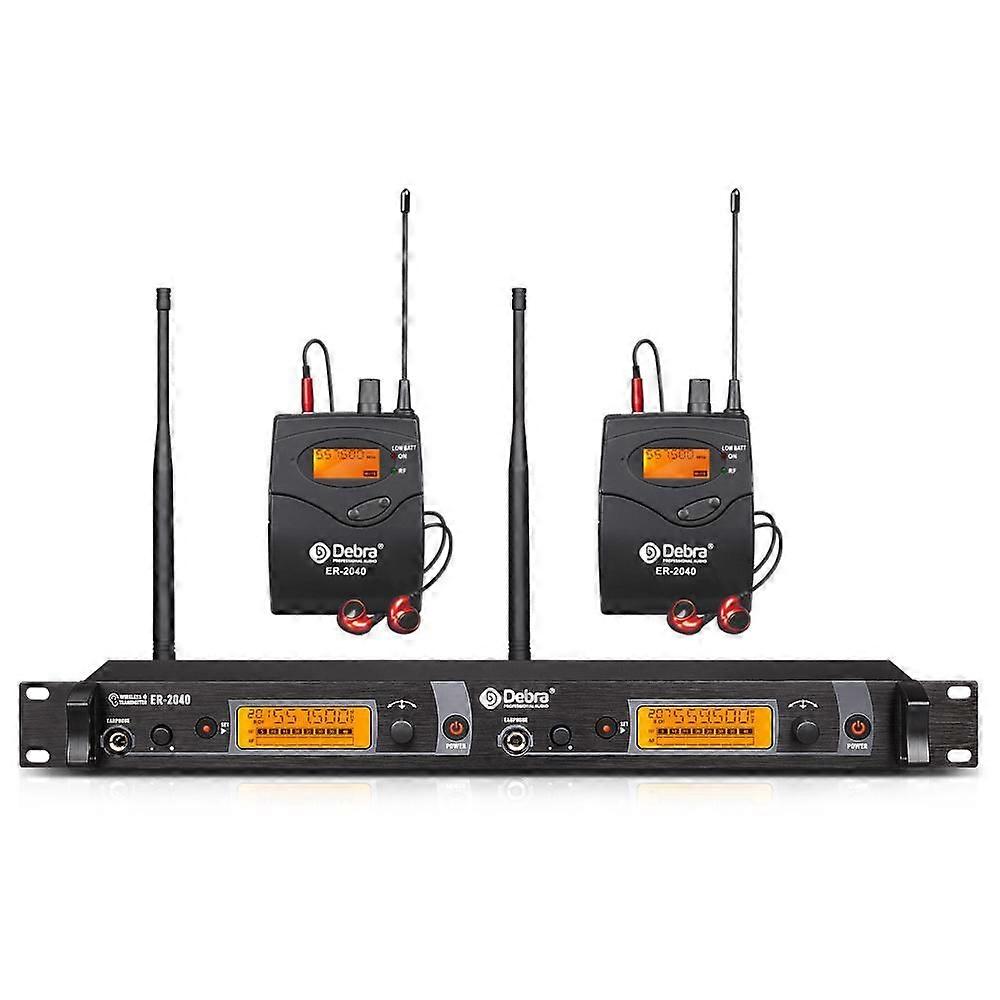 DEBRA ER-2040 Wireless Audio Monitoring System with Two Receivers (US Plug)