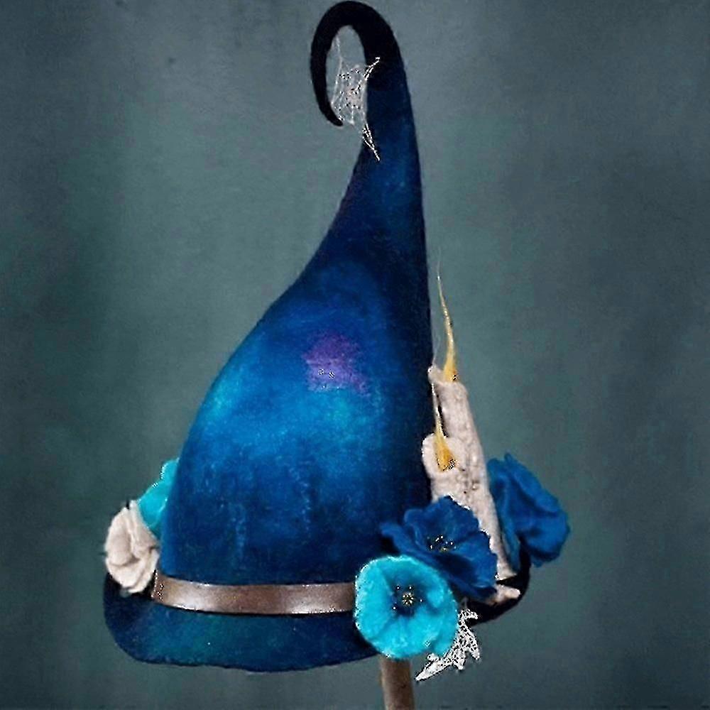 Witch Hat Floral Vine Felt Cap Cosplay Performance Prop