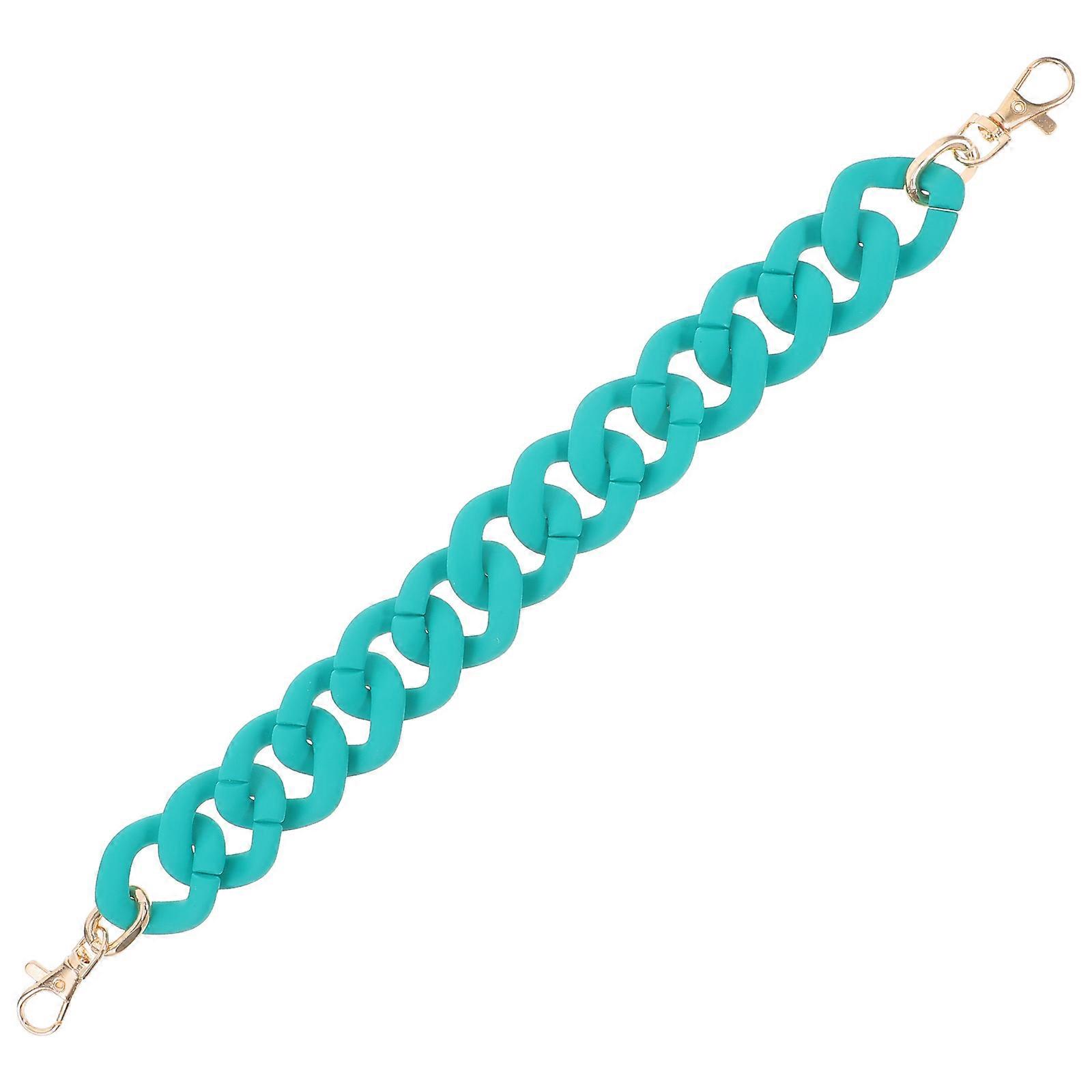 Flat Handbag Chain Strap Replacement Acrylic for DIY Crafts 3Pcs Set