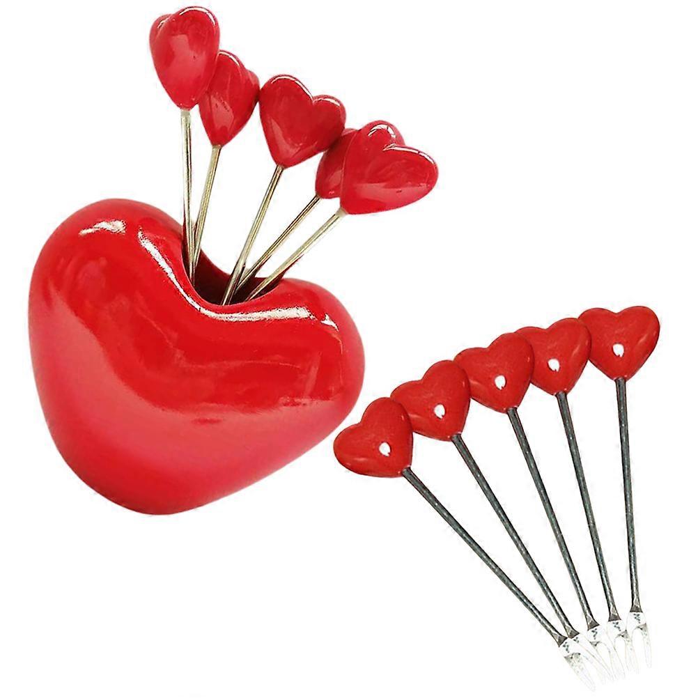 Fruit Forks Stainless Steel Small Dessert Fork Household Cartoon Design Daily Use Party Picnic 1Set