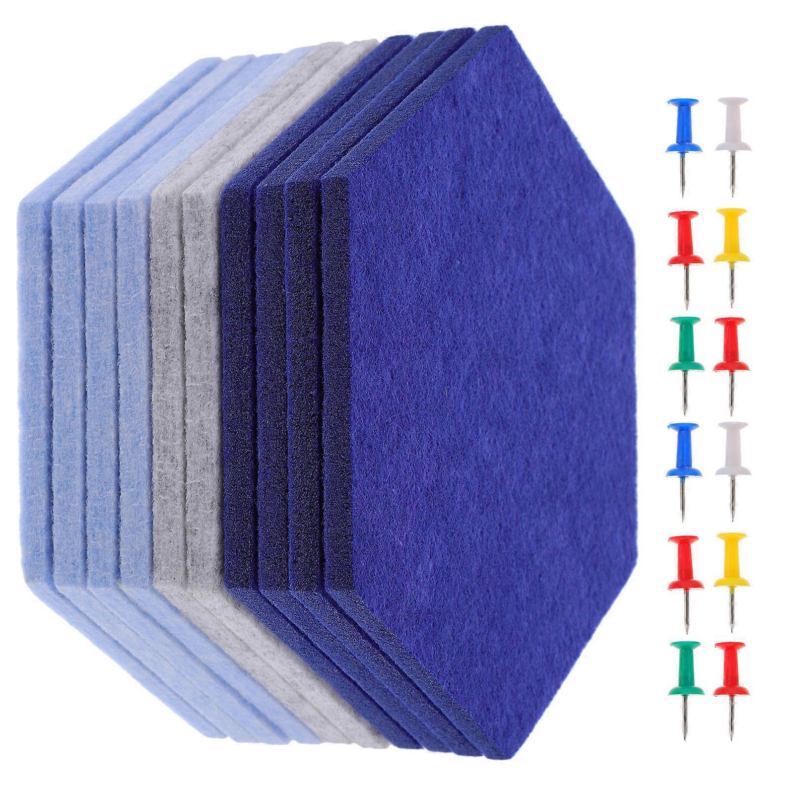 Decorative Bulletin Boards For Home Classroom Use Assorted Color Hexagon 10Pcs