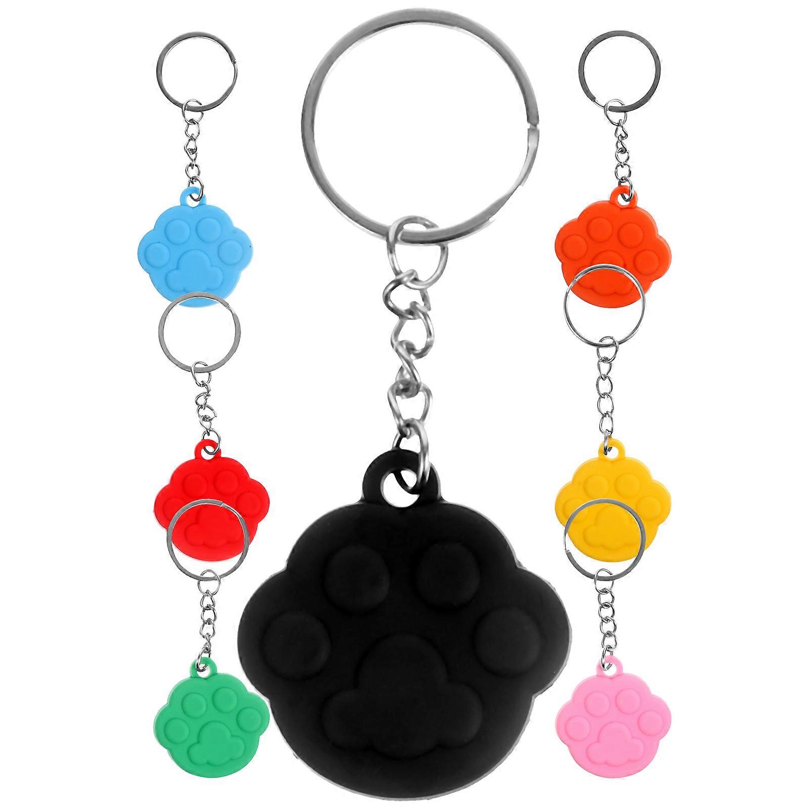 Unique Cartoon Paw Key Chain Set for Decoration with 28Pcs in Assorted Colors