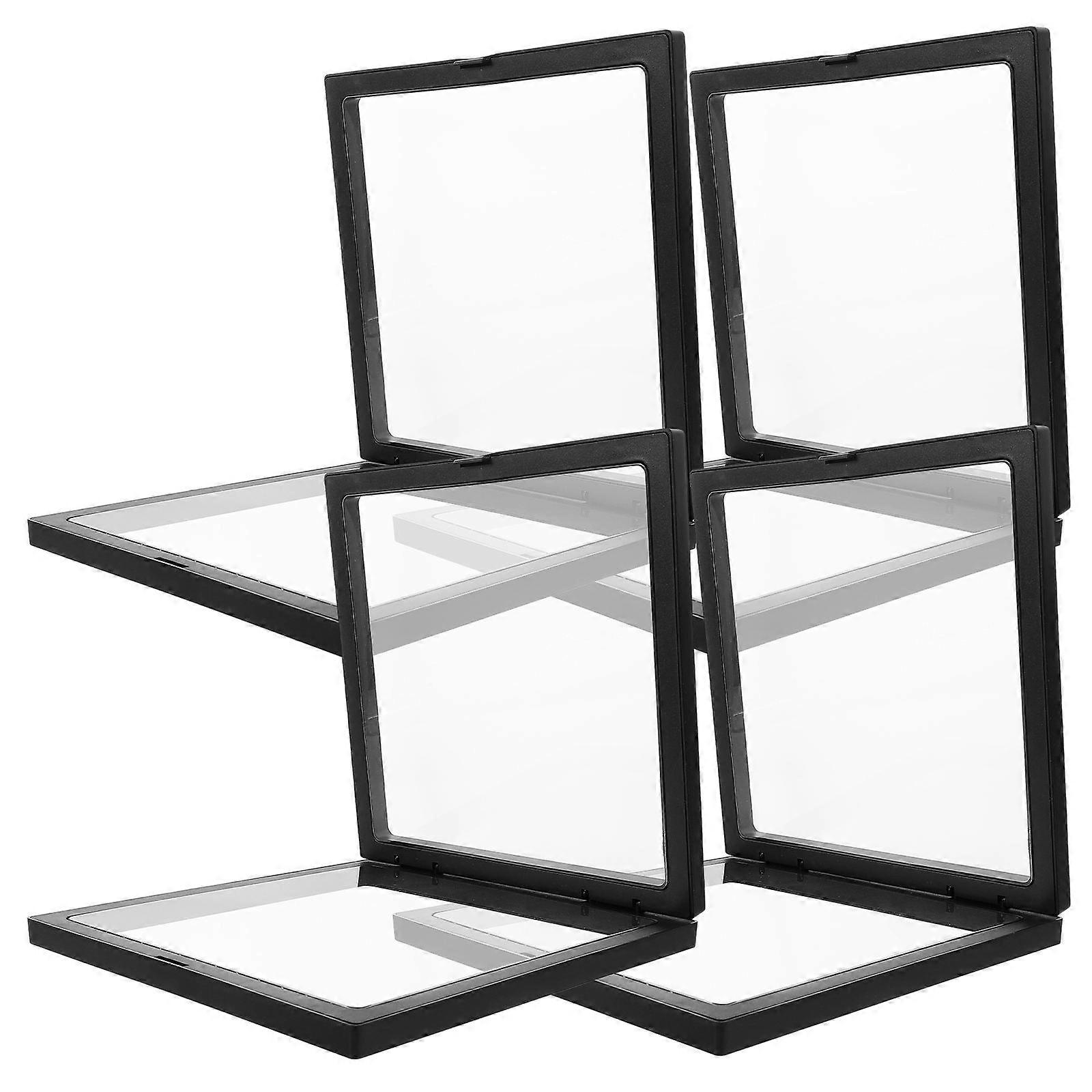 Floating Ring Display Case 20Pcs For Jewelry Exhibition Simple Design Square Storage Durable