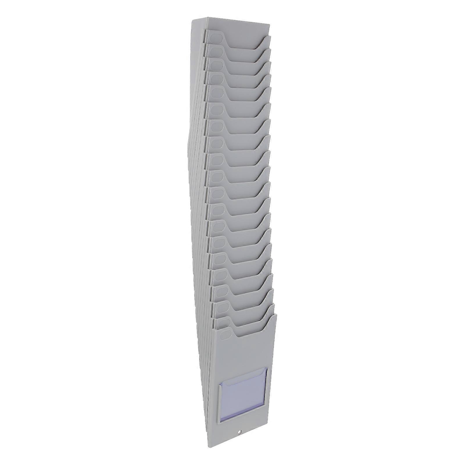 Material Cards Rack Plastic Holder for Storage with Multi-Grid 20 Slots