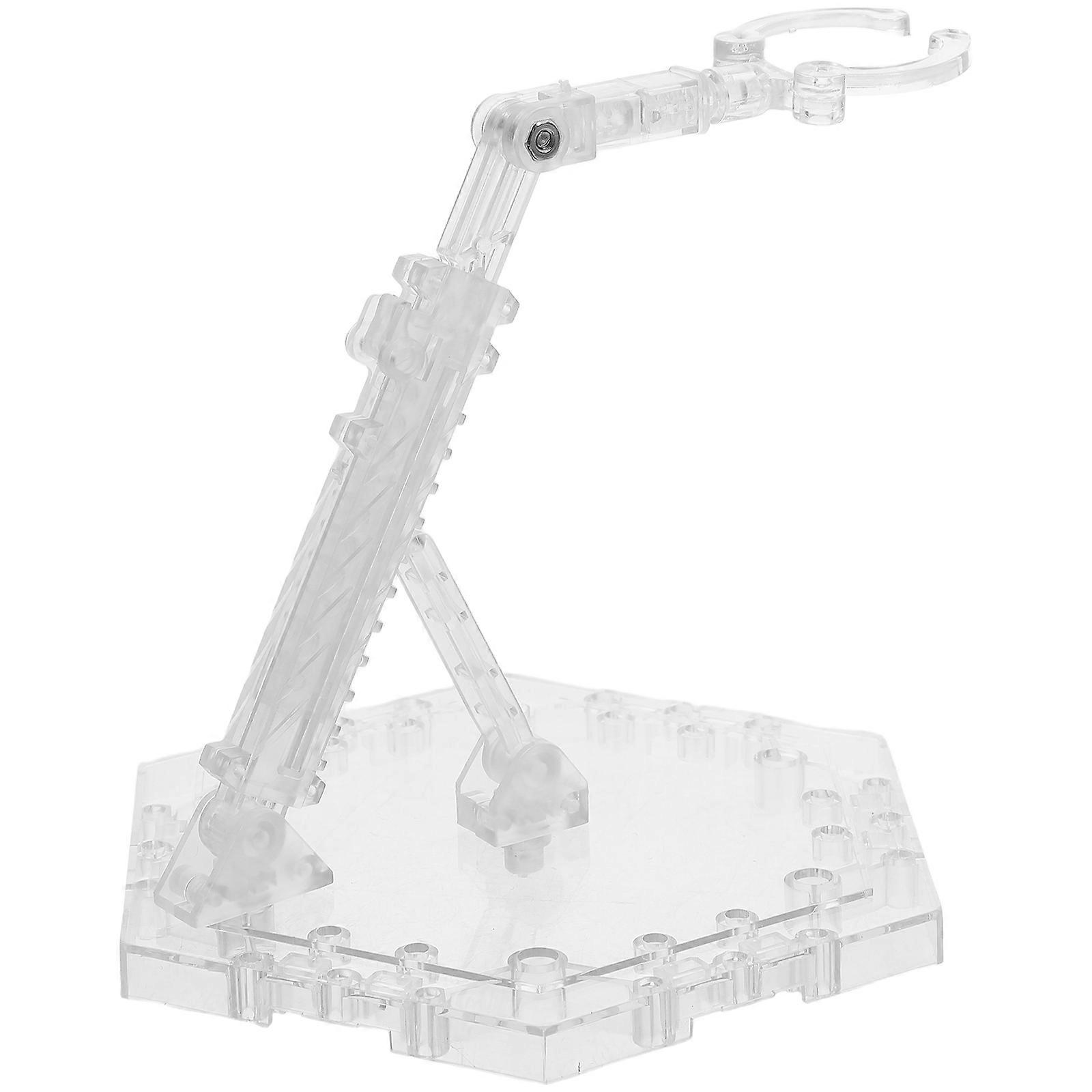 Action Figure Display Stand 2Pcs Transparent Plastic Support Base For Displaying Model Kits And Collectibles In Dynamic Poses