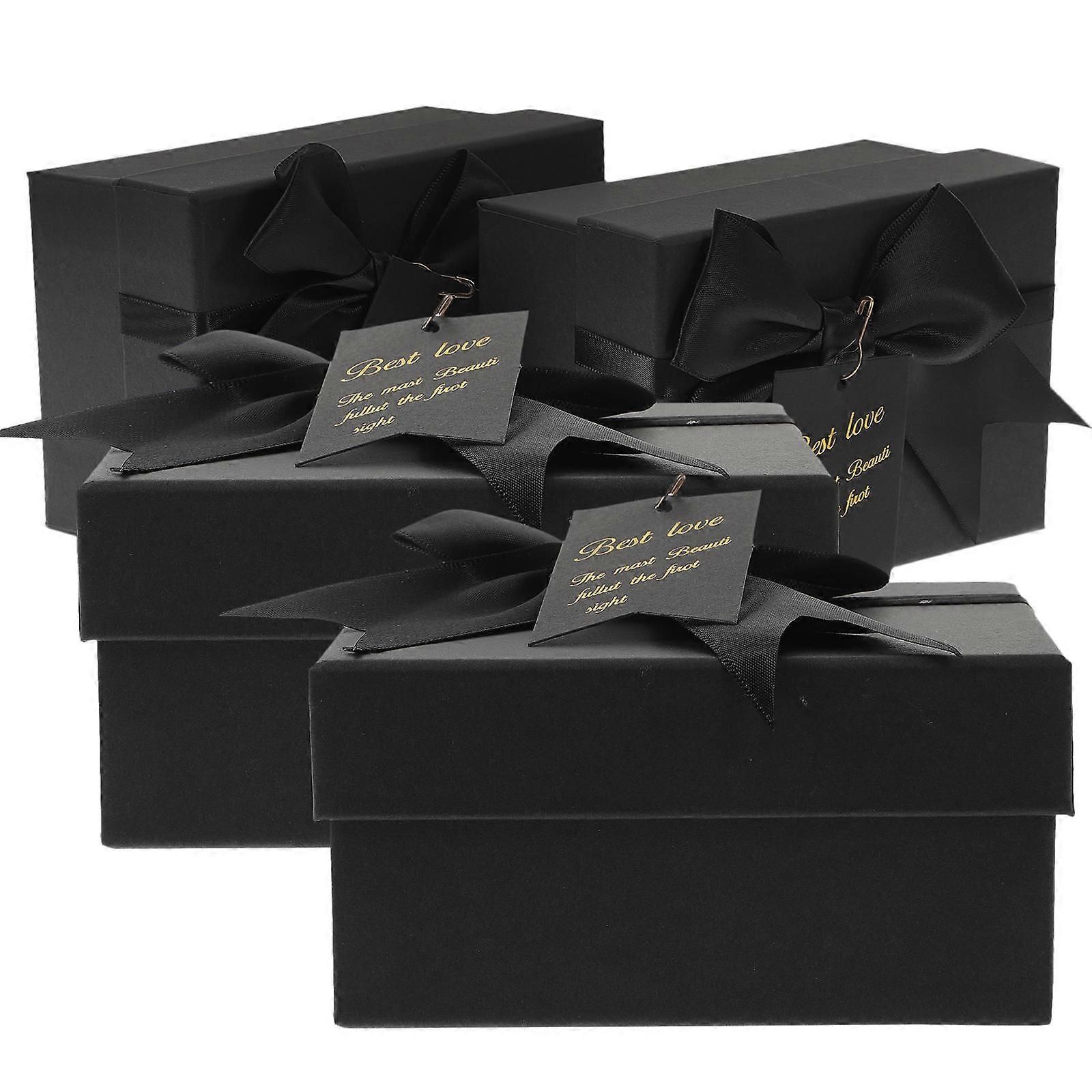 Black Gift Box Gift Container Paper Boxes for Storage 20Pcs Pack