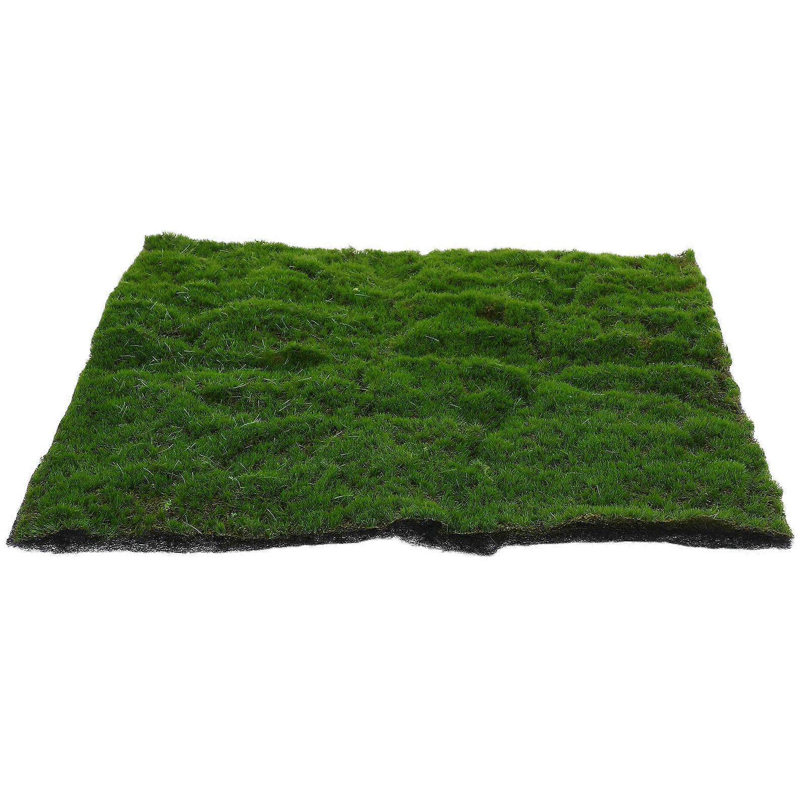 Green Artificial Moss Mat for Crafts Decoration 5Pcs for Home
