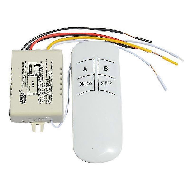 Wireless ON/OFF 2 Way 220V Lamp Remote Control Switch Receiver  mitter Controller Lamp Home Repl