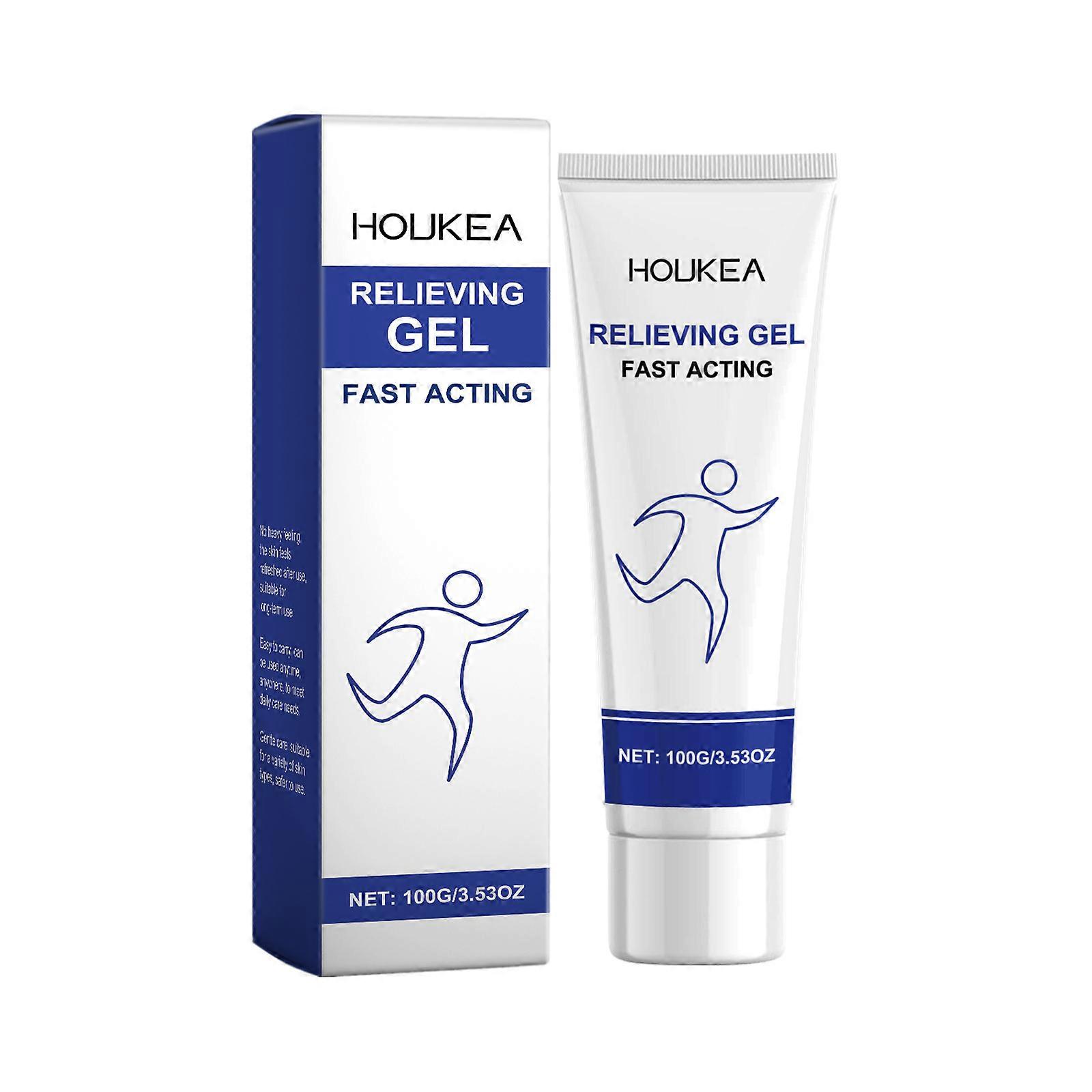 HOUKEA Body Soothing Gel for Joints, Knees, Elbows, and Shoulders - Gentle Topical Application, 100g-jc