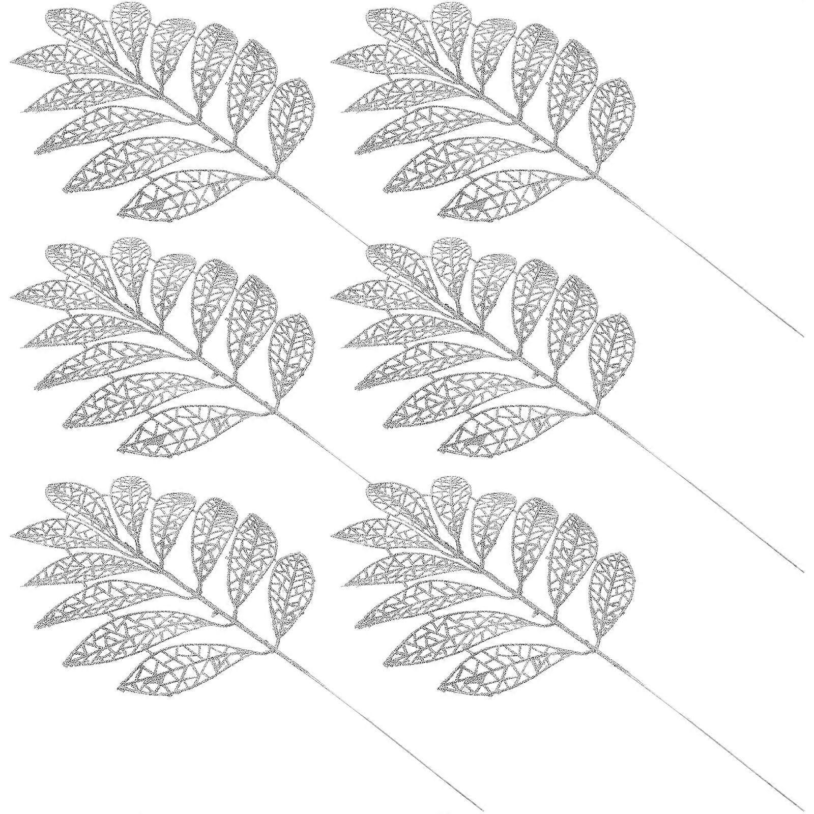 Multi-Function Faux Leaf Delicate Xmas Decor for Christmas Accessory 24Pcs