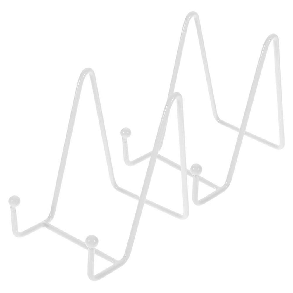 White Iron Easel Stand for Display 10Pcs Tabletop Picture Frame Holder