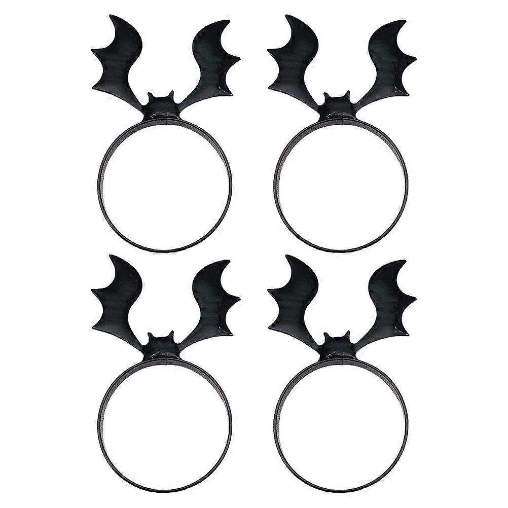 Practical Bat Shaped Napkin Rings for Napkin 4Pcs Halloween Table Decor