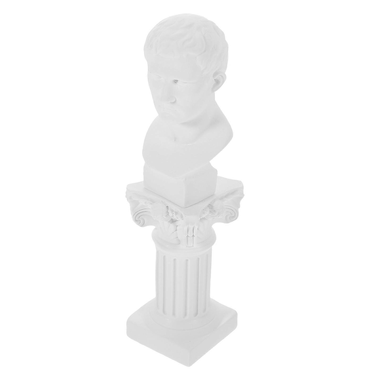 Roman Column Statue Resin Figurine for Desktop Decoration 5Sets