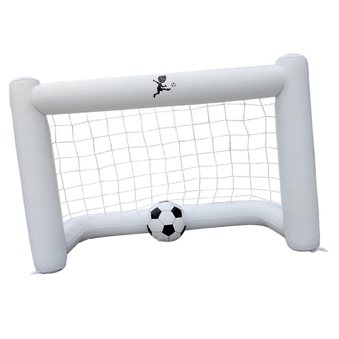 Inflatable Football Goal With Net Portable Soccer Gate Indoor Outdoor Play Includes White Football For Garden Park