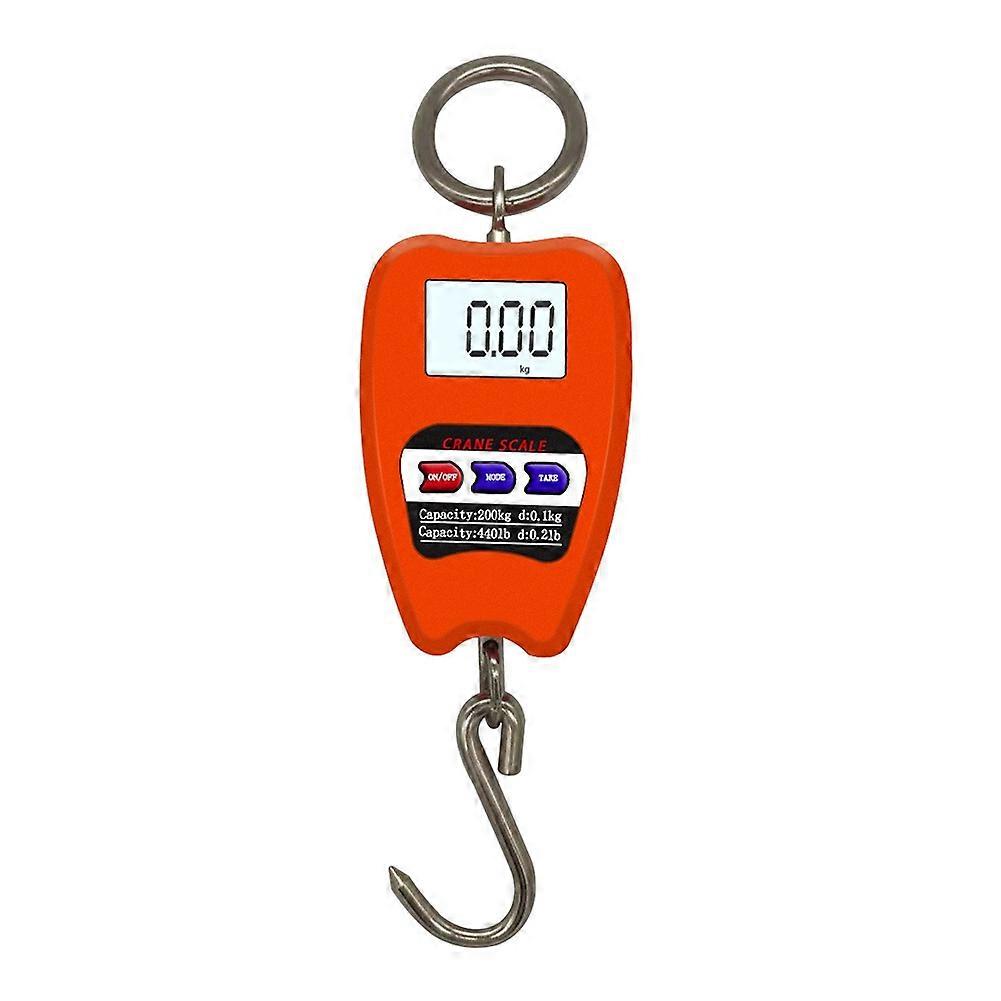 Mini Crane Scale Weighing Digital Industrial Hanging Scale Orange