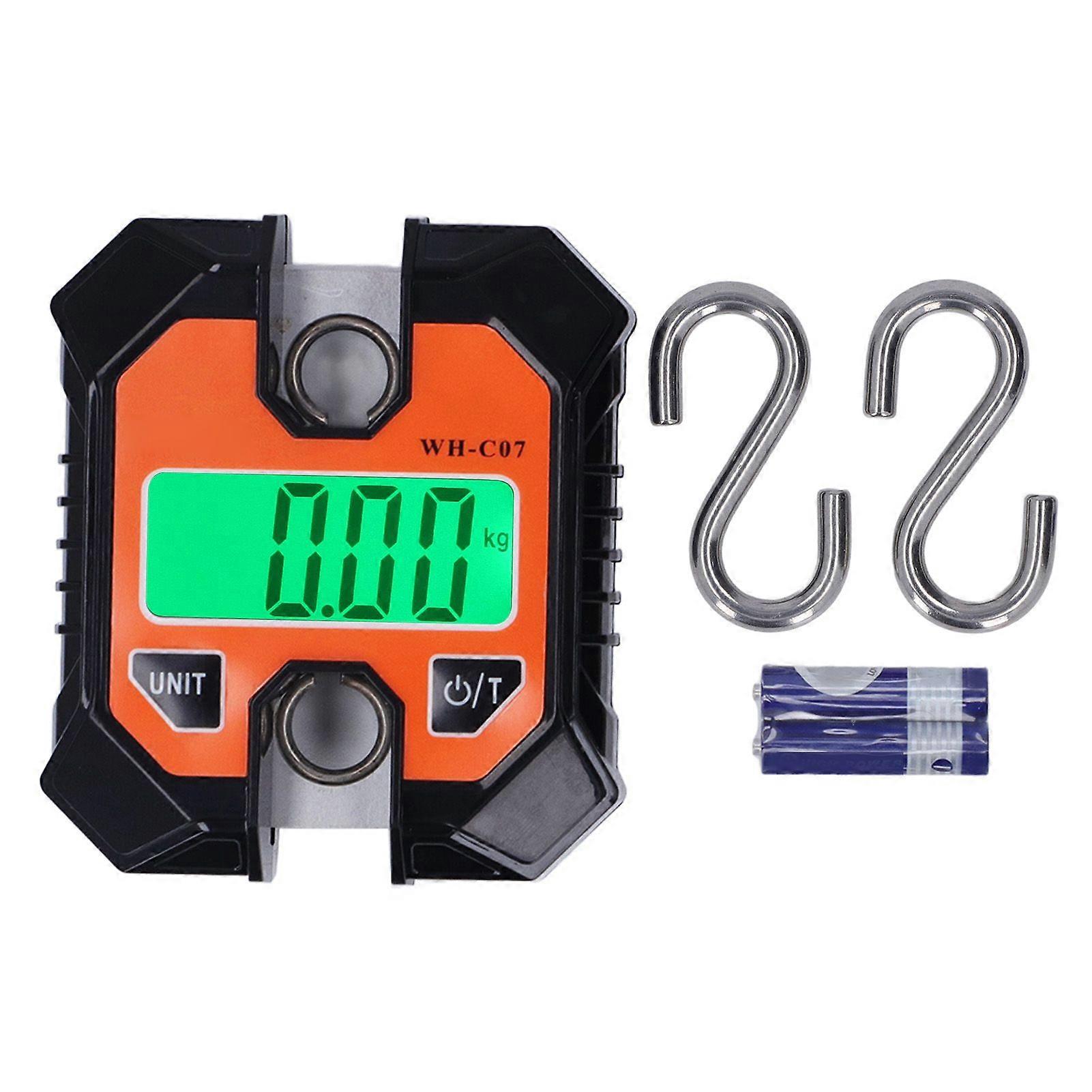 Digital Crane Scale with Hooks LCD Display Electronic Hanging Scale for Industrial Use 100kg 220lbs