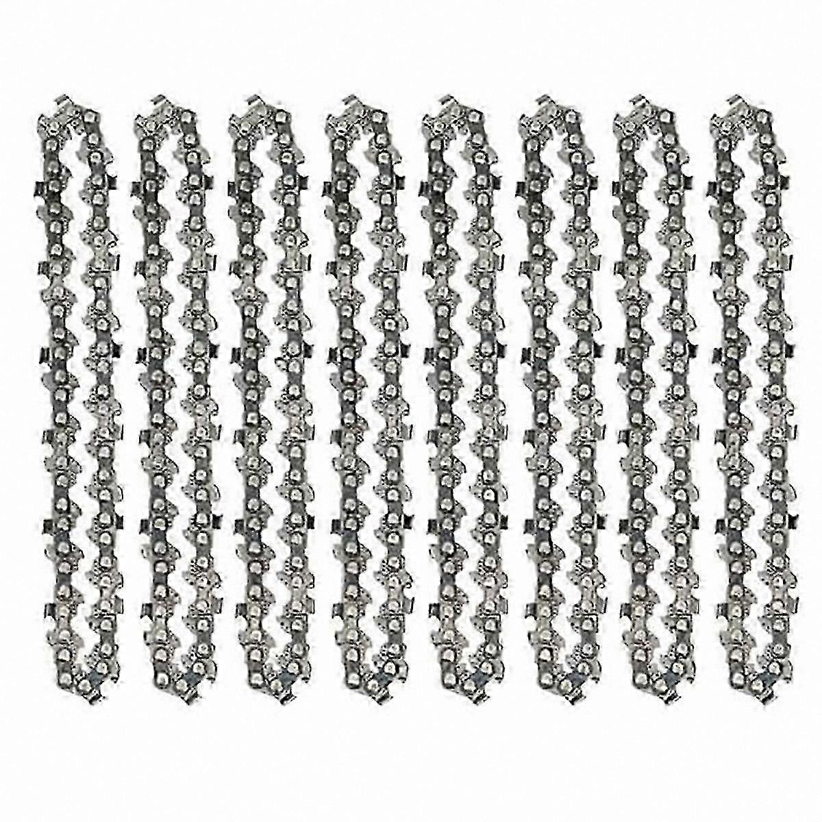 8-Piece 4" Mini Chainsaw Chain for Electric Pruning Saws, Replacement Garden Tool Accessory for Cutting and Trimming Tasks